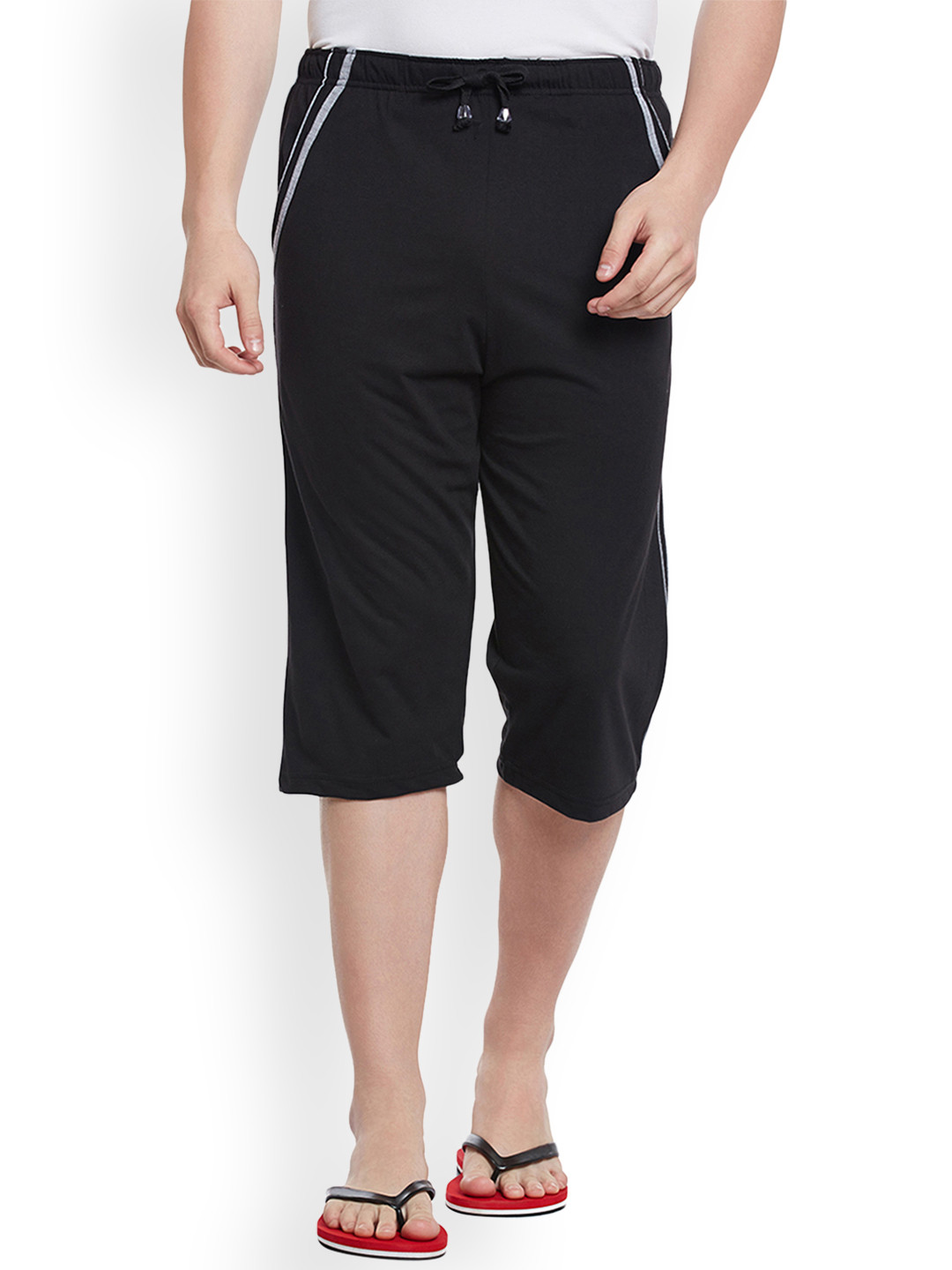 MACK JONNEY Black Lounge Shorts C5-BLACK01