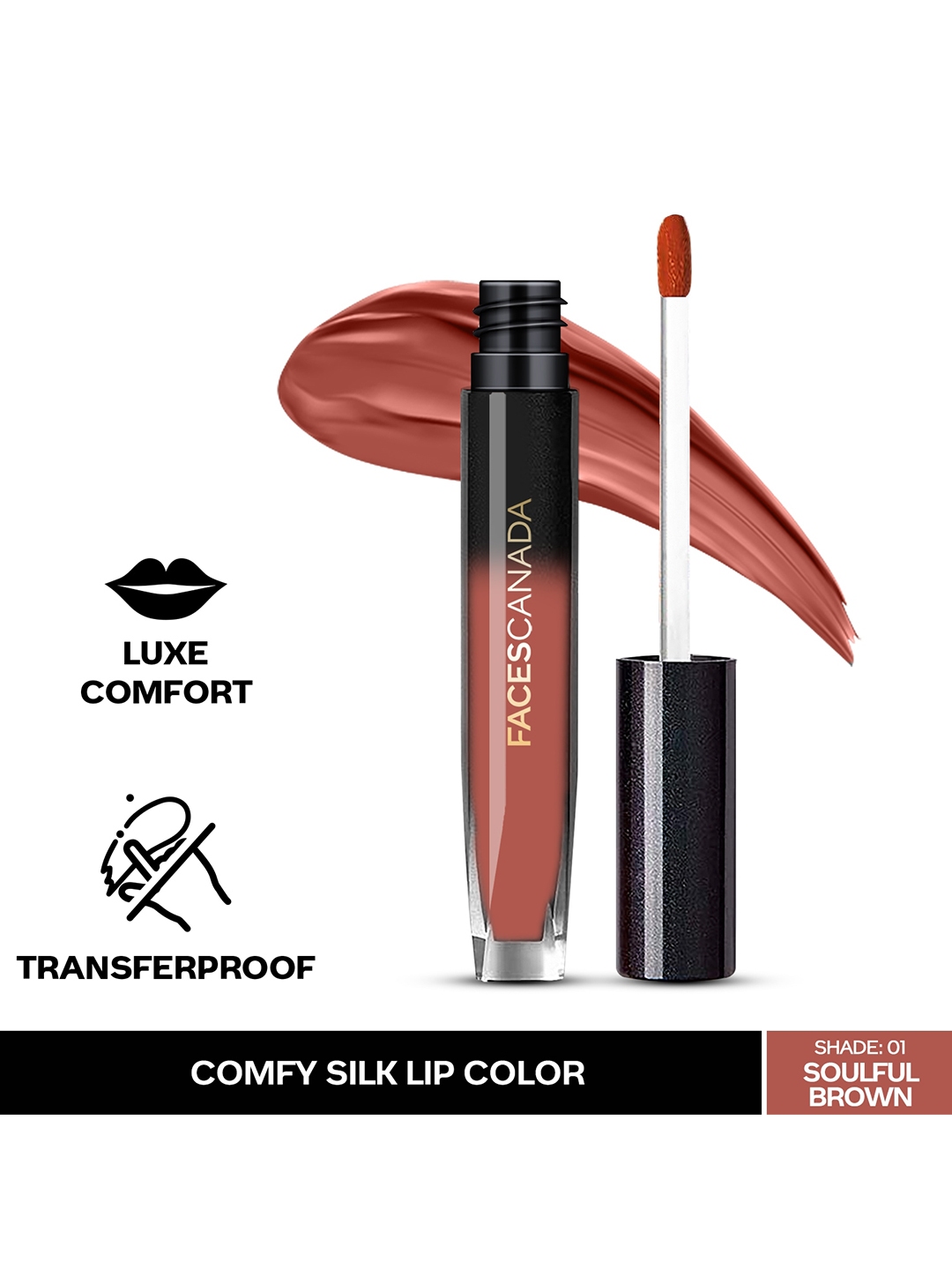 Buy FACES CANADA Comfy Silk Lightweight Satin Matte HD Lipstick