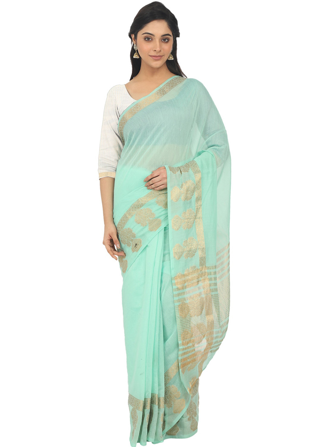 Leeza Store Zari Banarasi Saree