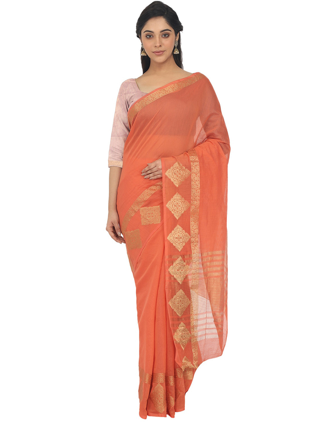 Leeza Store Zari Banarasi Saree