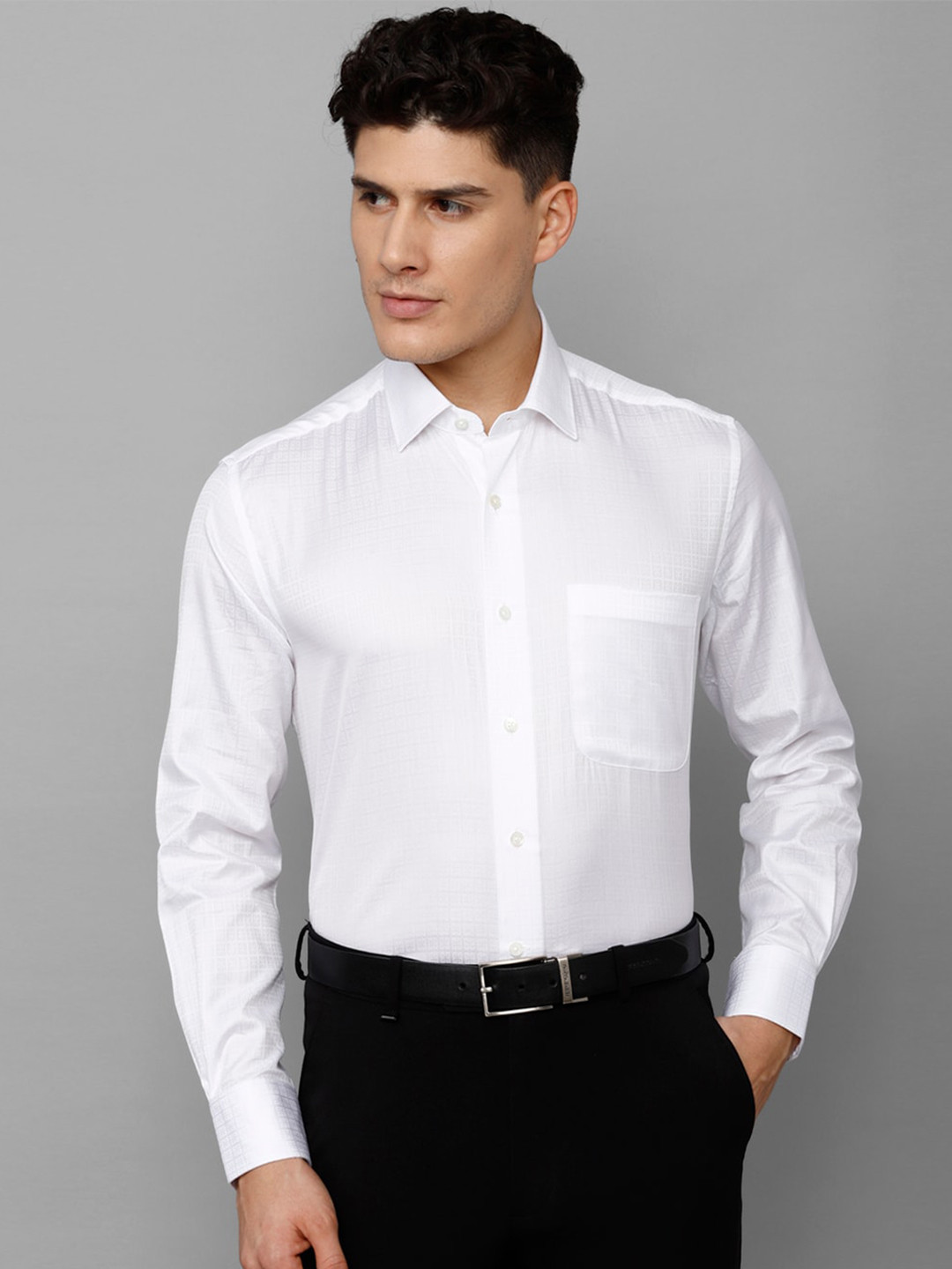 Luxure by Louis Philippe Men Formal Pure Cotton Shirt