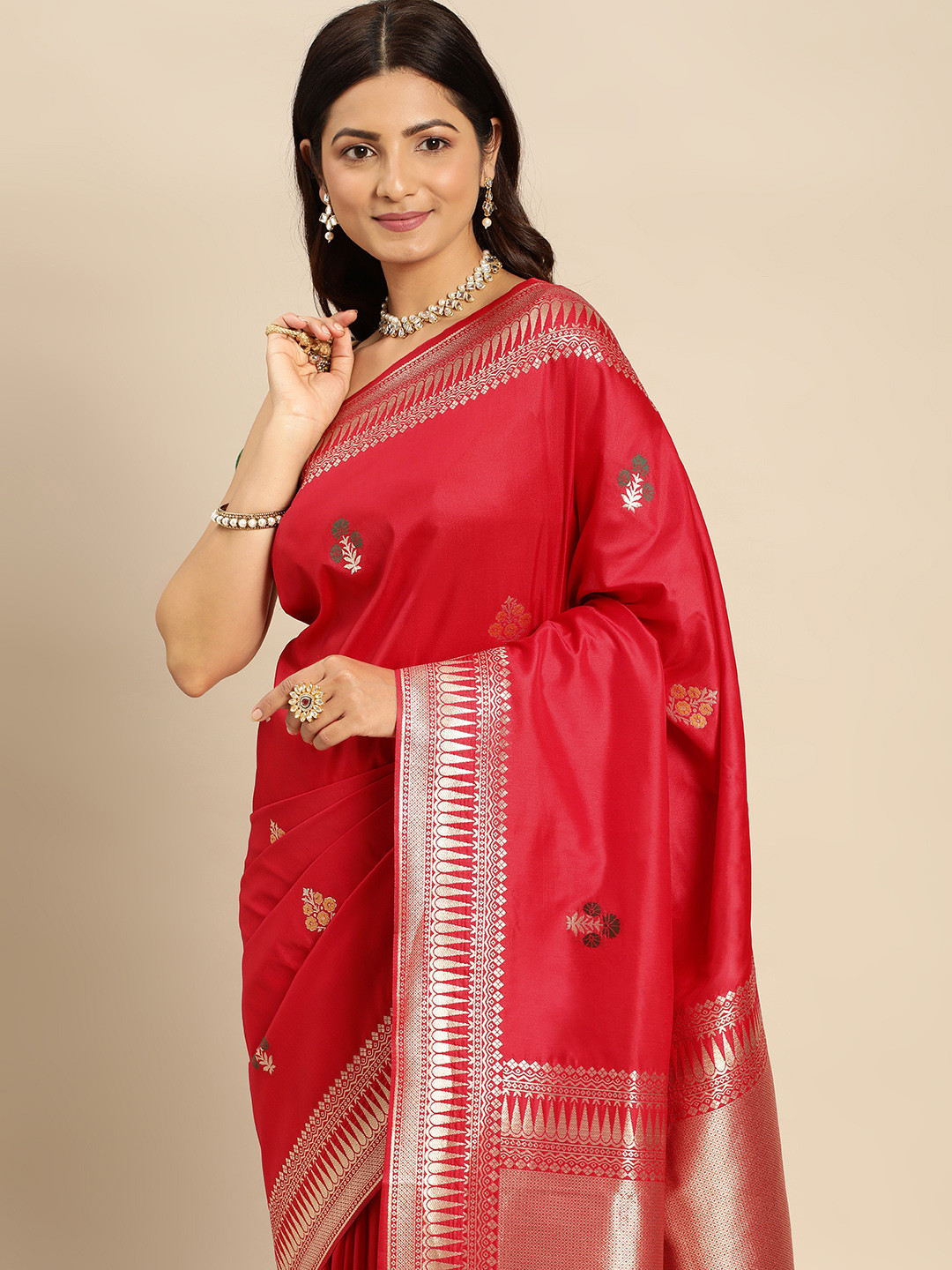 Royal Rajgharana Saree Ethnic Motifs Zari Saree