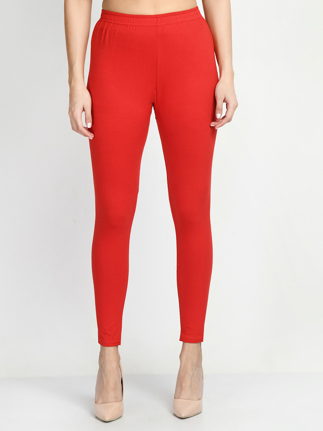 V&M Women Cotton Slim Fit Ankle-Length Leggings