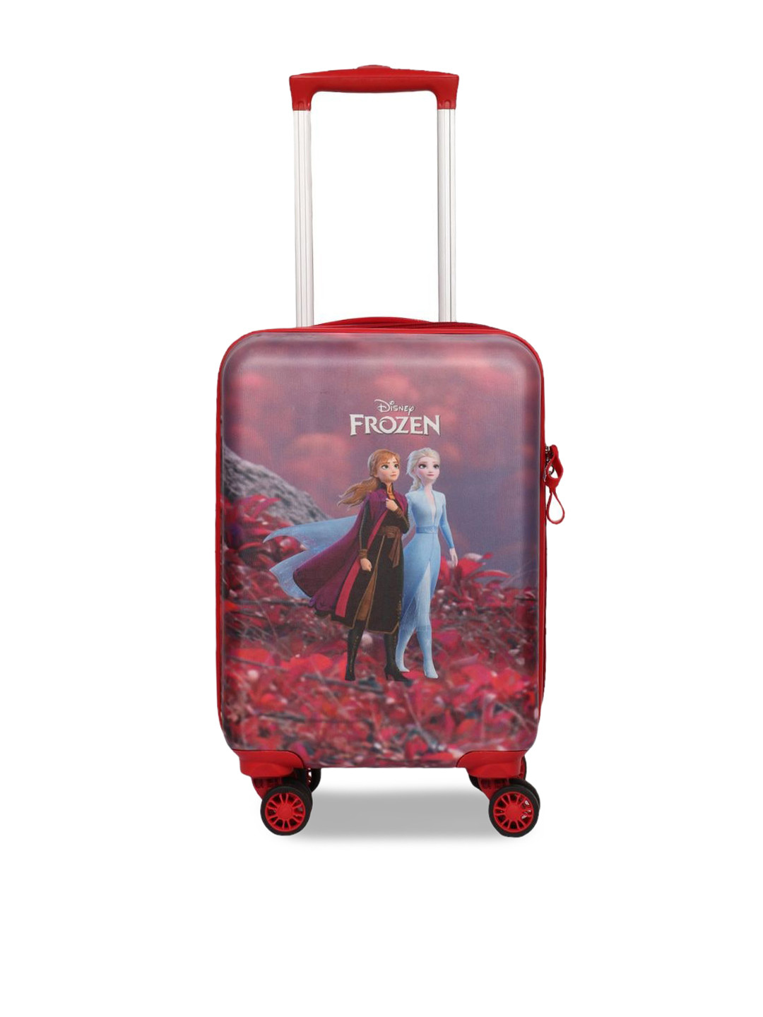 Disney Kids Frozen Printed Hard-Sided Small Trolley Suitcase