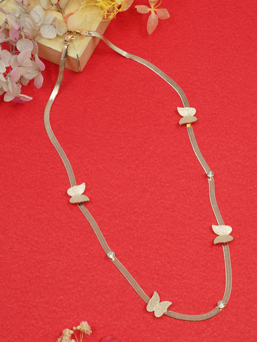 GRIIHAM Gold-Plated Butterfly design Chain