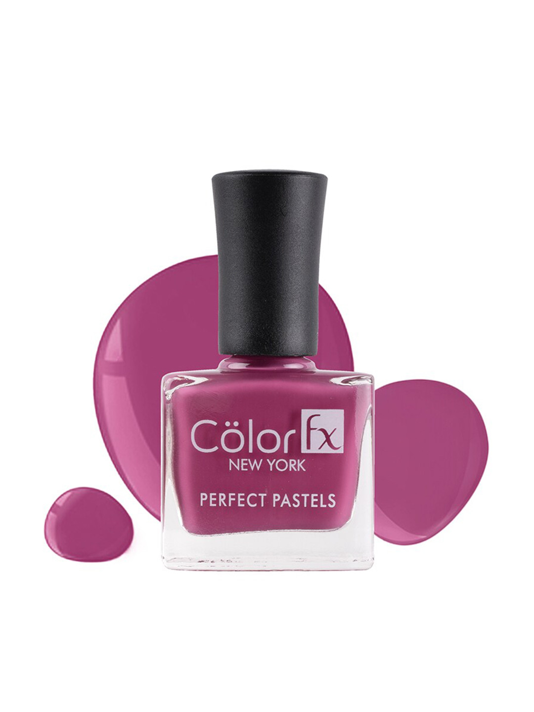 Color Fx New York Perfect Pastels Long-Lasting Glossy Finish Nail Enamel 9 ml-Plum 166