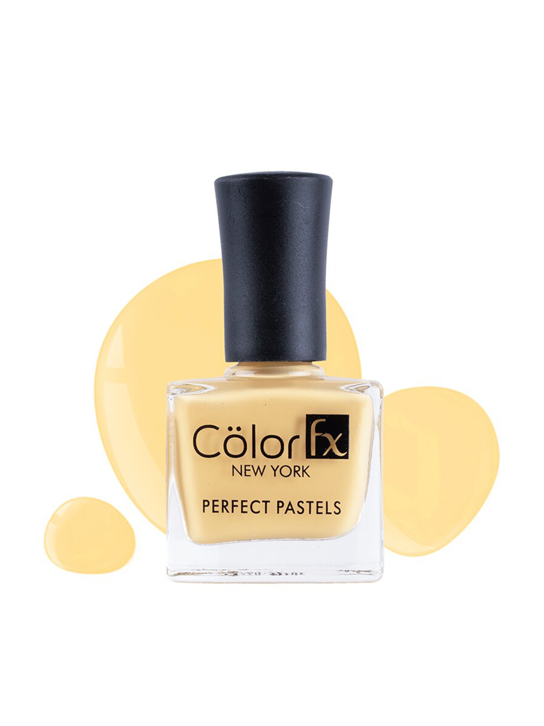Color Fx New York Perfect Pastels Long-Lasting Glossy Finish Nail Enamel 9 ml-Bumble Bee Yellow 164