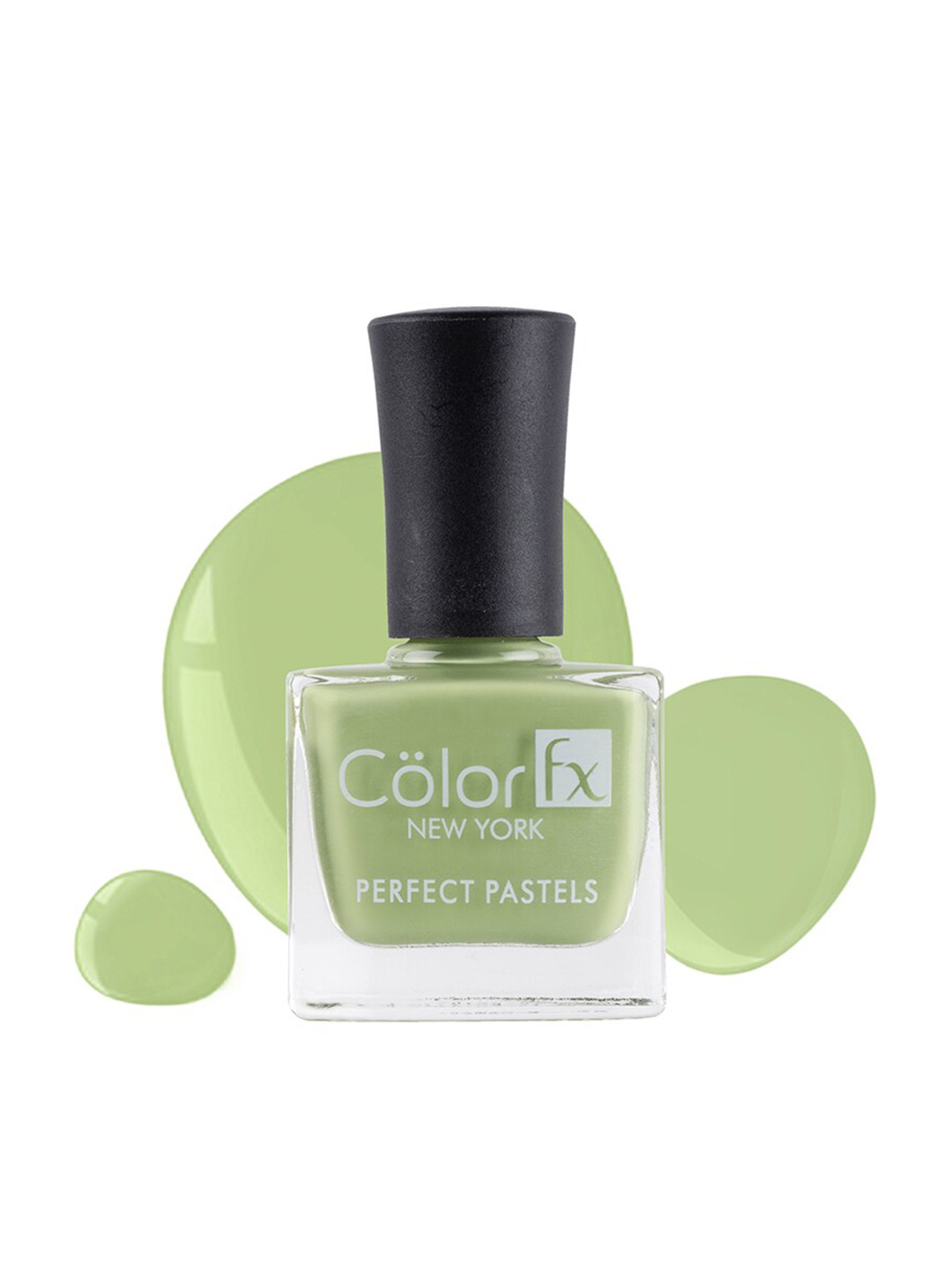 Color Fx New York Perfect Pastels Long-Lasting Glossy Finish Nail Enamel 9 ml-Lime Green 163