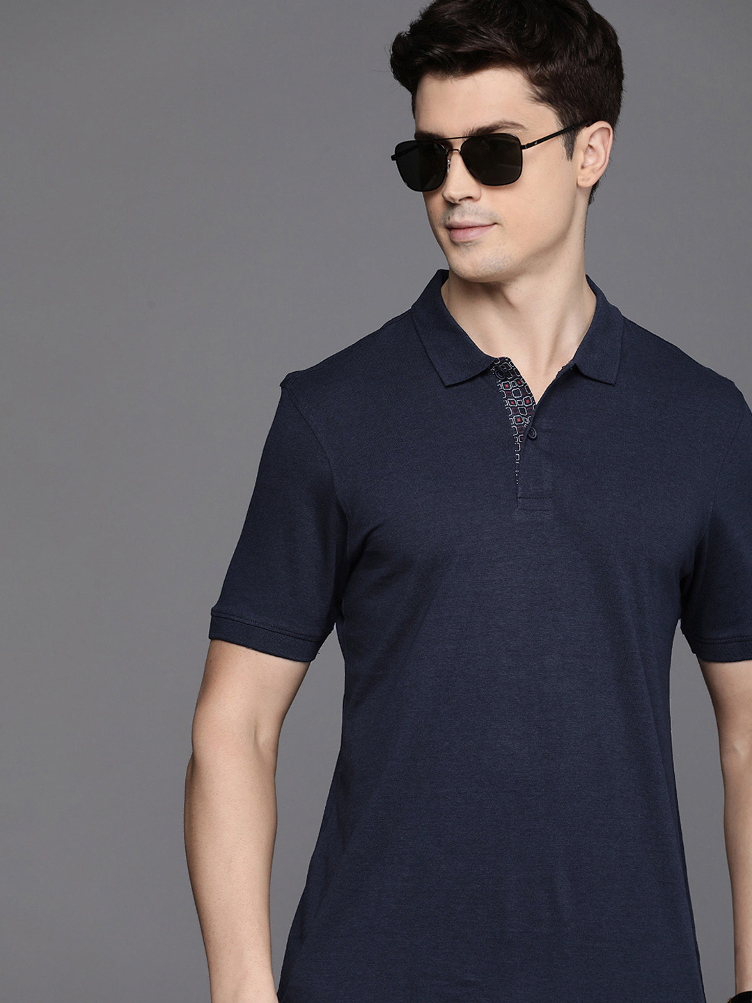 Raymond Contemporary Fit Polo Collar T-shirt