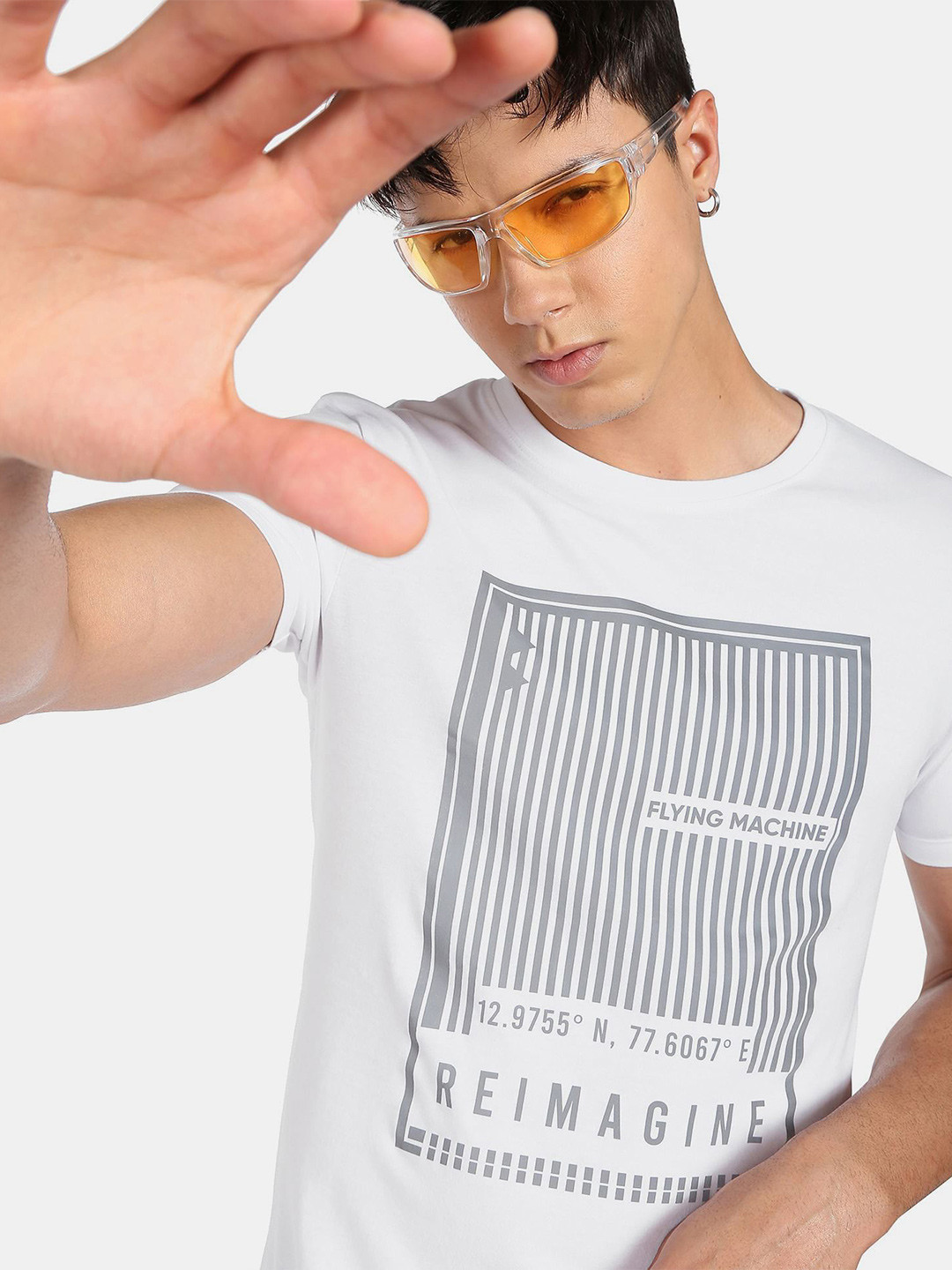 Flying Machine Slim Fit Graphic Print T-Shirt