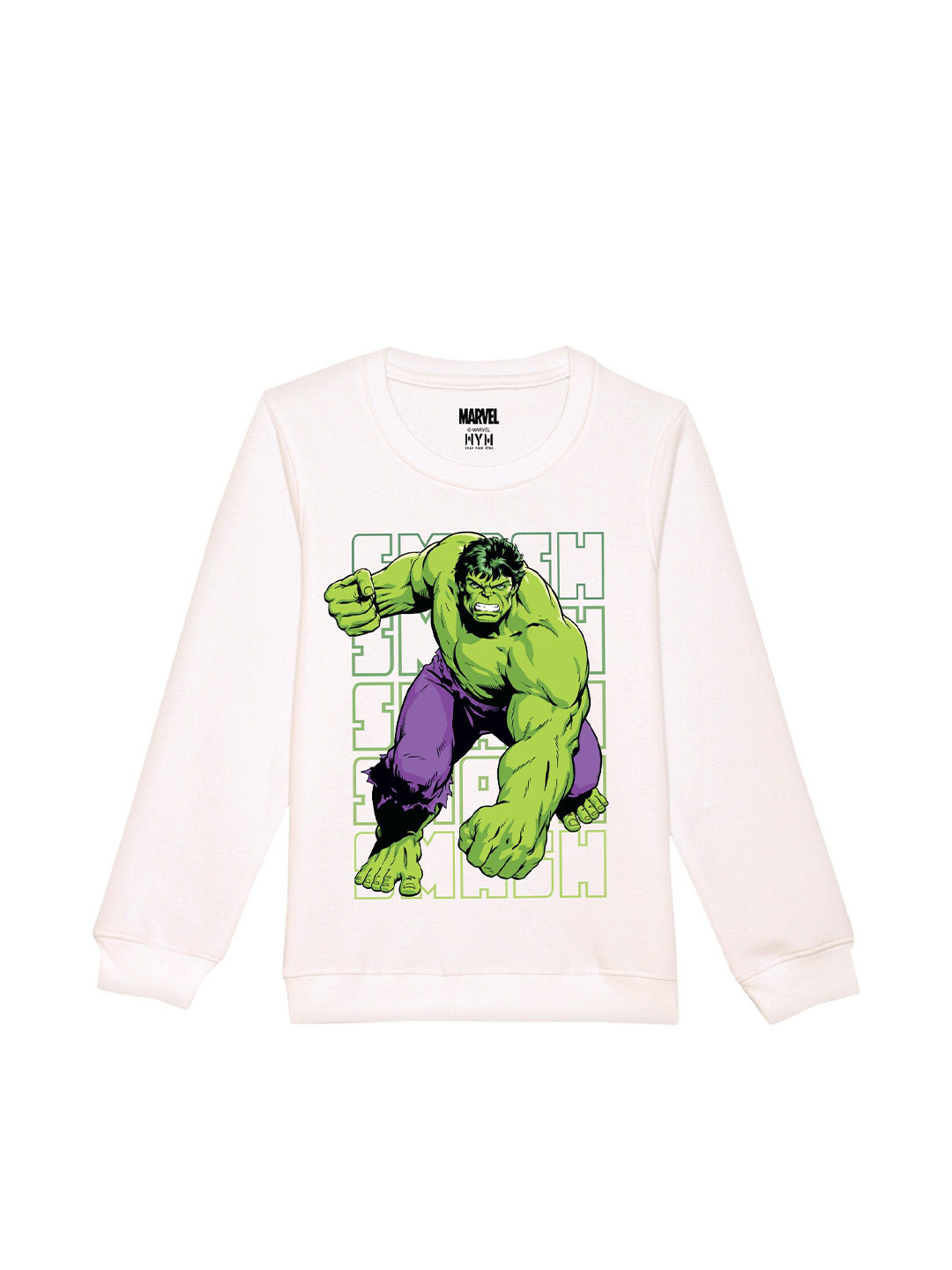 Marvel by Wear Your Mind Kids Hulk Printed Sweatshirt