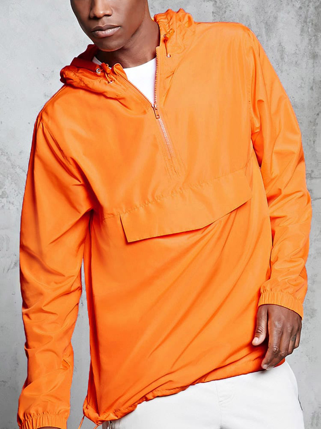 Buy FOREVER 21 Men Orange Solid 