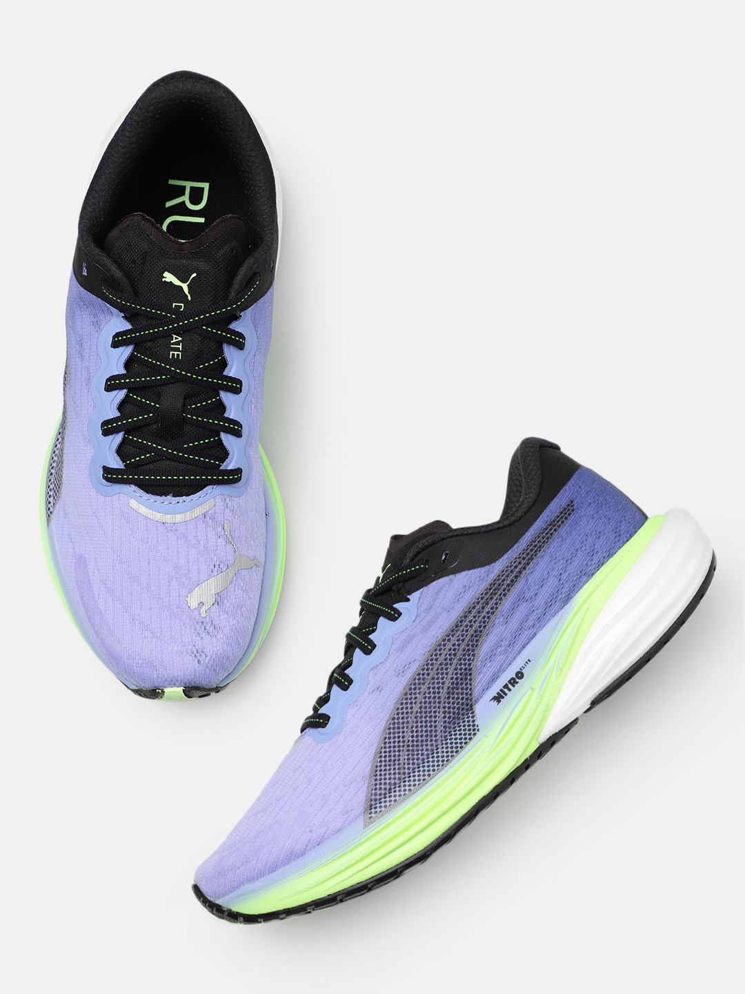 Puma Men Textured Deviate Nitro 2 Road Running Shoes