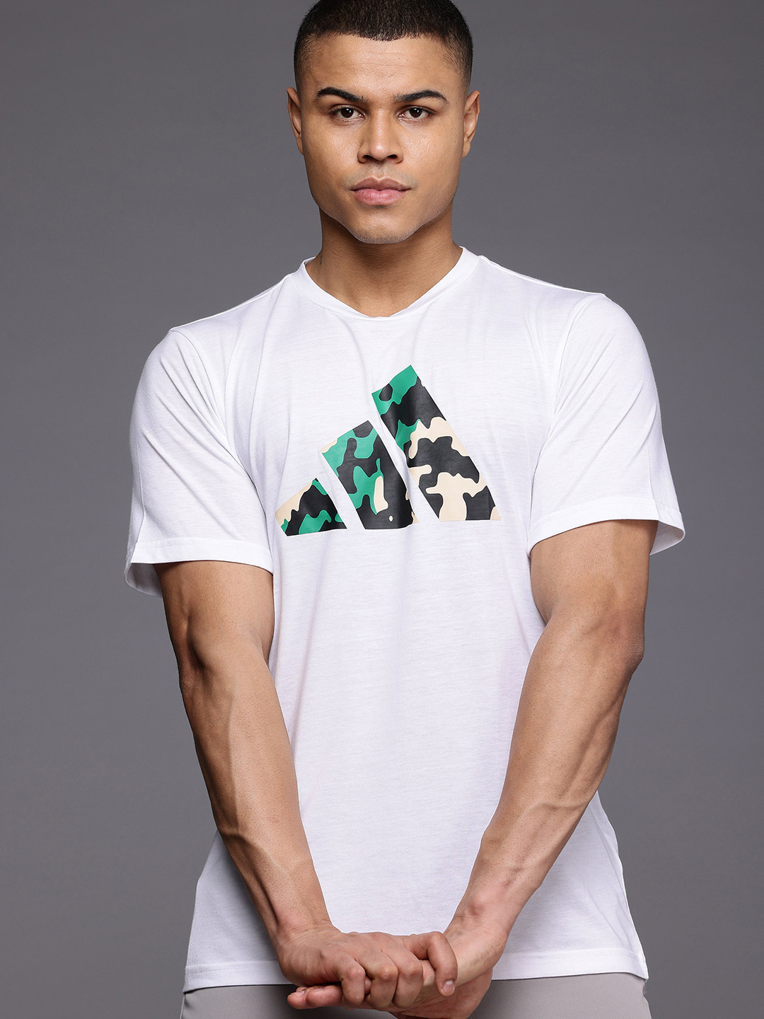 ADIDAS Training Essentials Brand Logo Print T-shirt