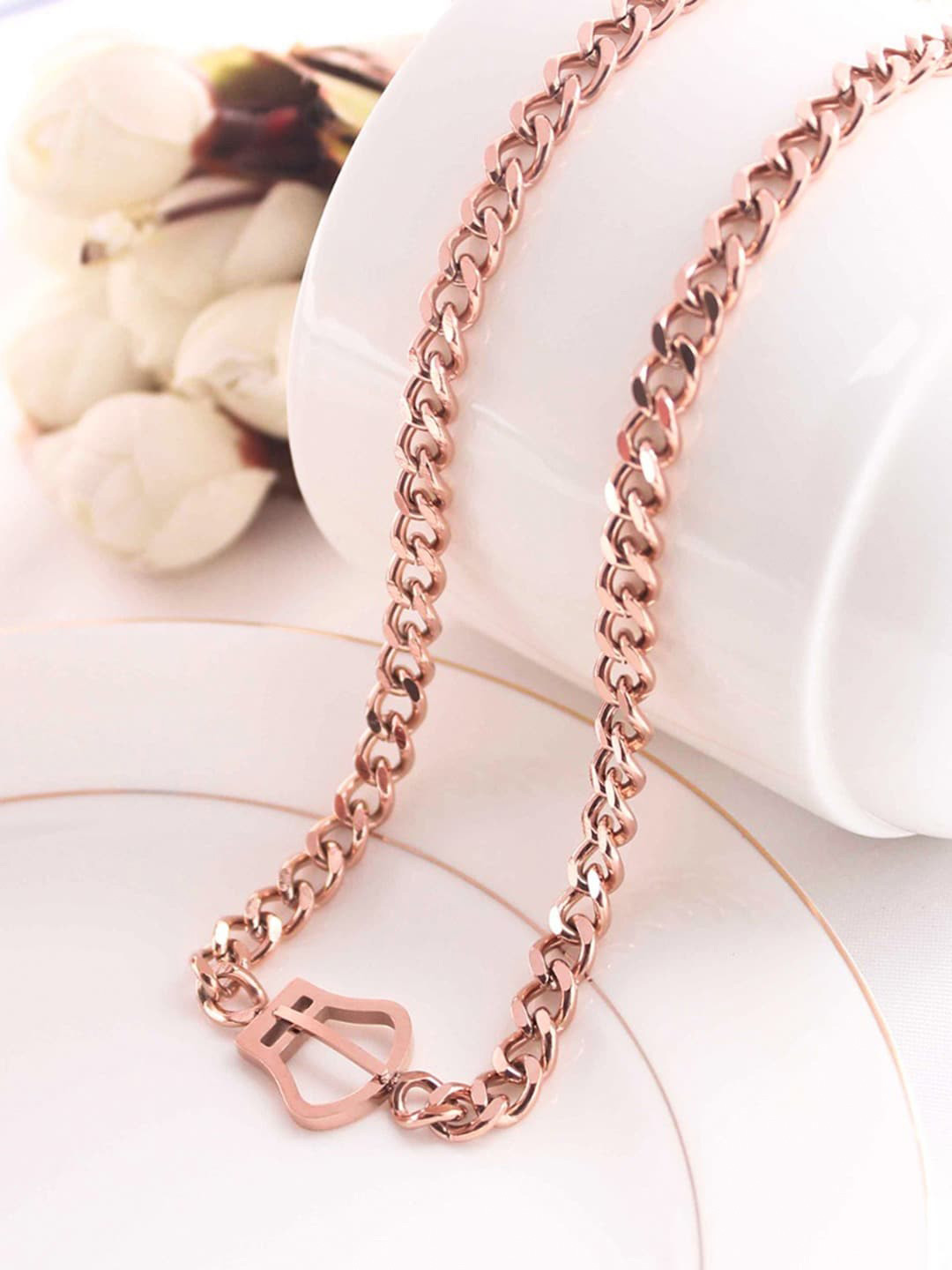 Saizen Rose Gold-Plated Necklace