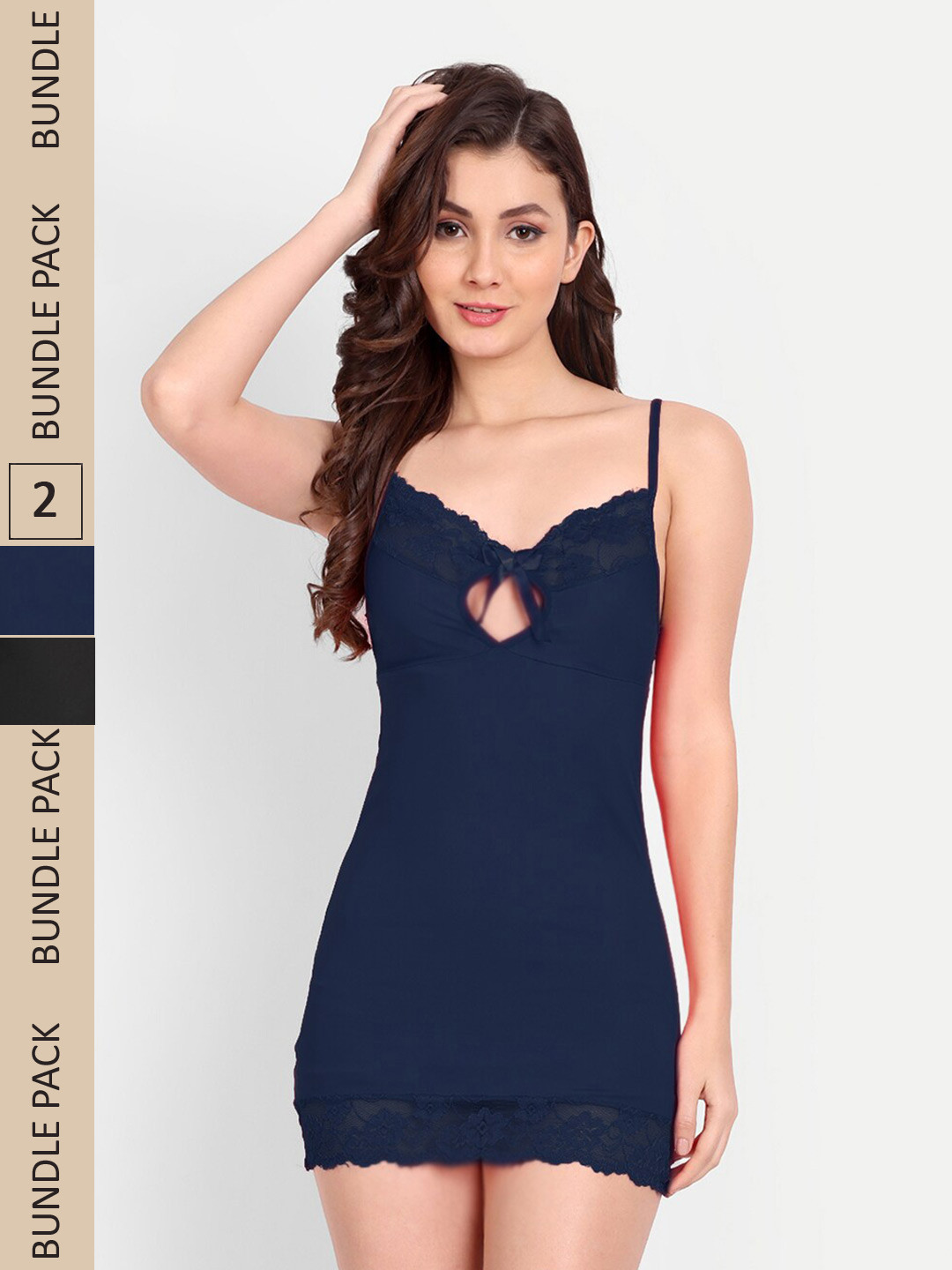 FIMSPack of 2 Satin Baby Doll