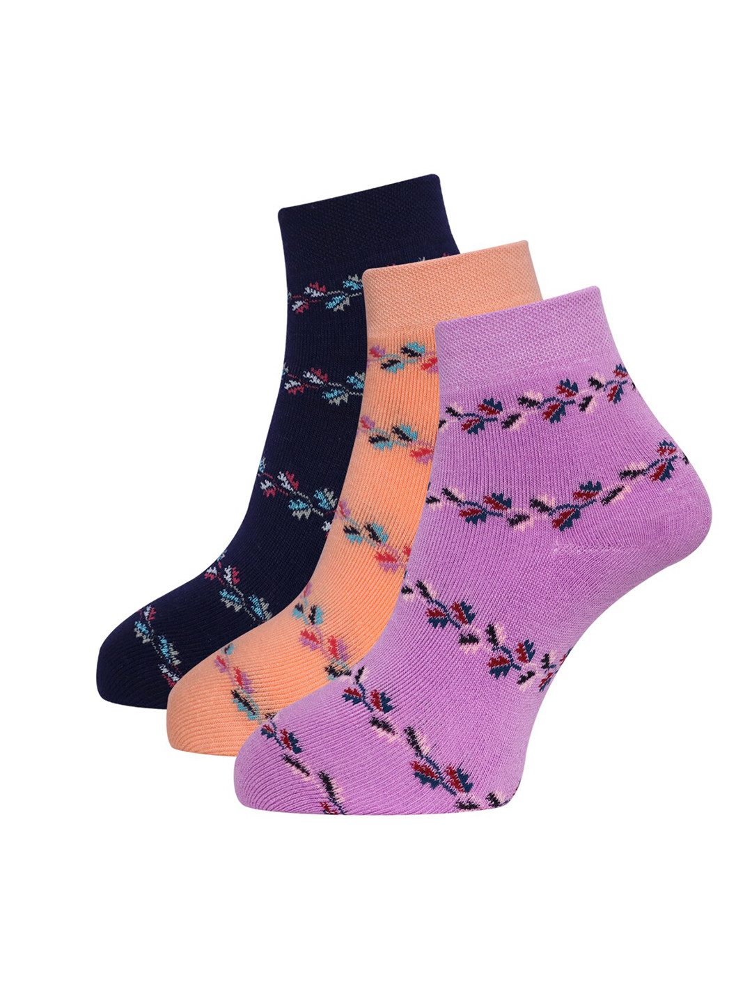 Dollar Socks Women Pack Of 3 Assorted Wool Ankle Length Socks