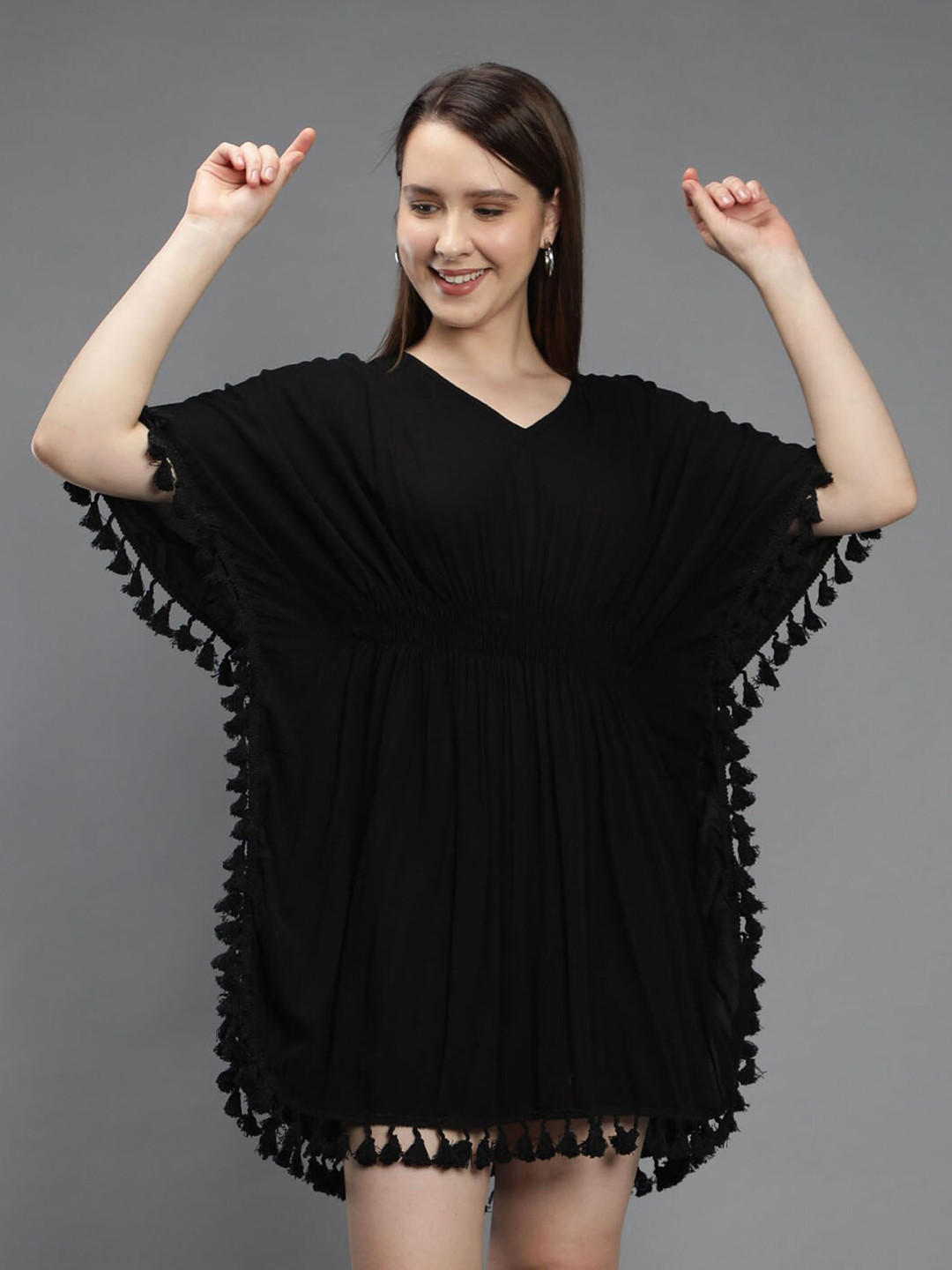 Aditi Wasan Cotton Kaftan Mini Dress