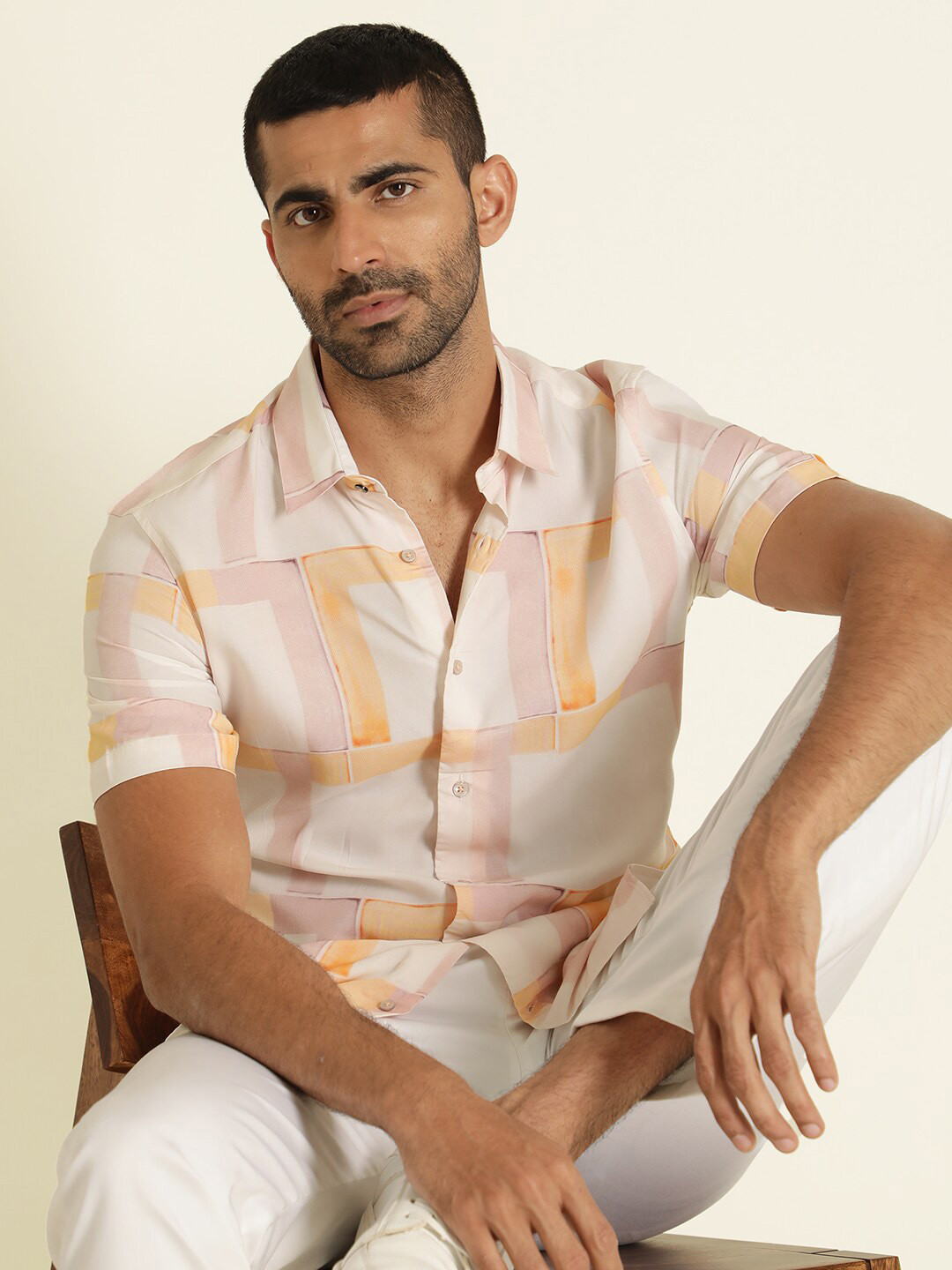 RARE RABBIT Men Kexby Slim Fit Printed Shirt