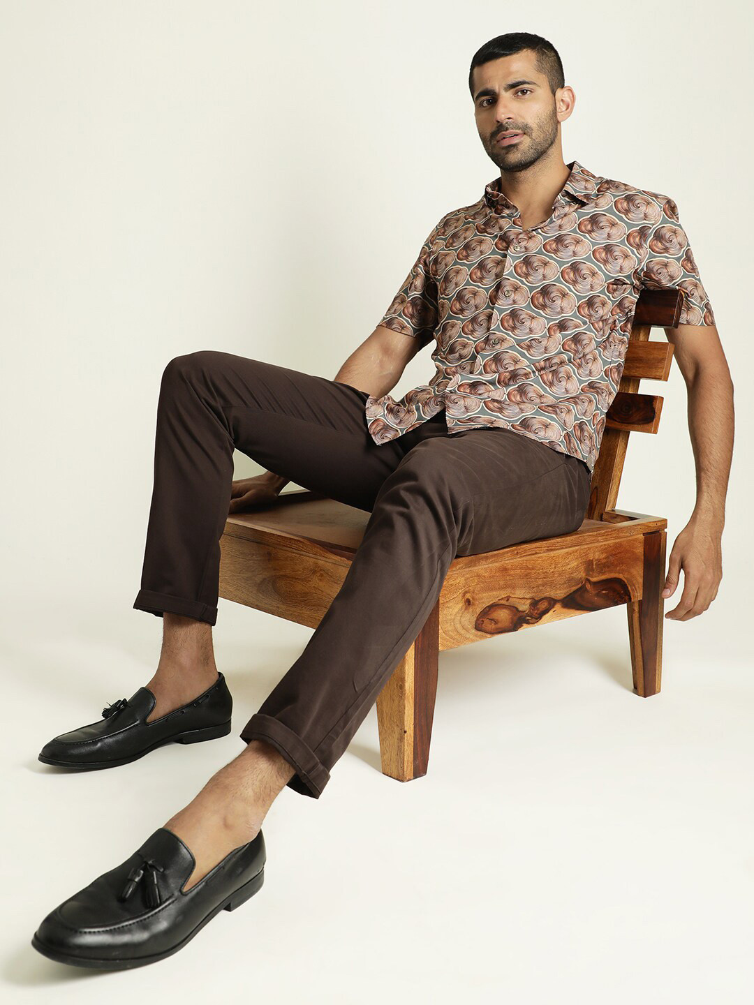 RARE RABBIT Men Tymon Slim Fit Printed Shirt