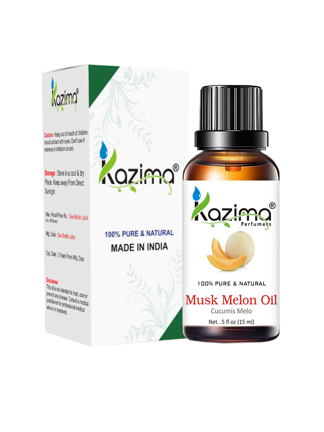 KAZIMA 100% Pure & Natural Musk Melon Carrier Oil 15 ml