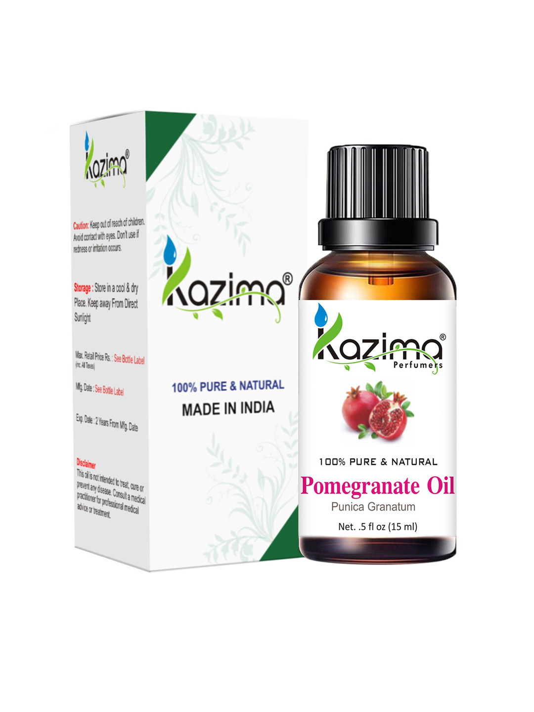 KAZIMA Pure & Natural Pomegranate Seed Carrier Oil -15ml