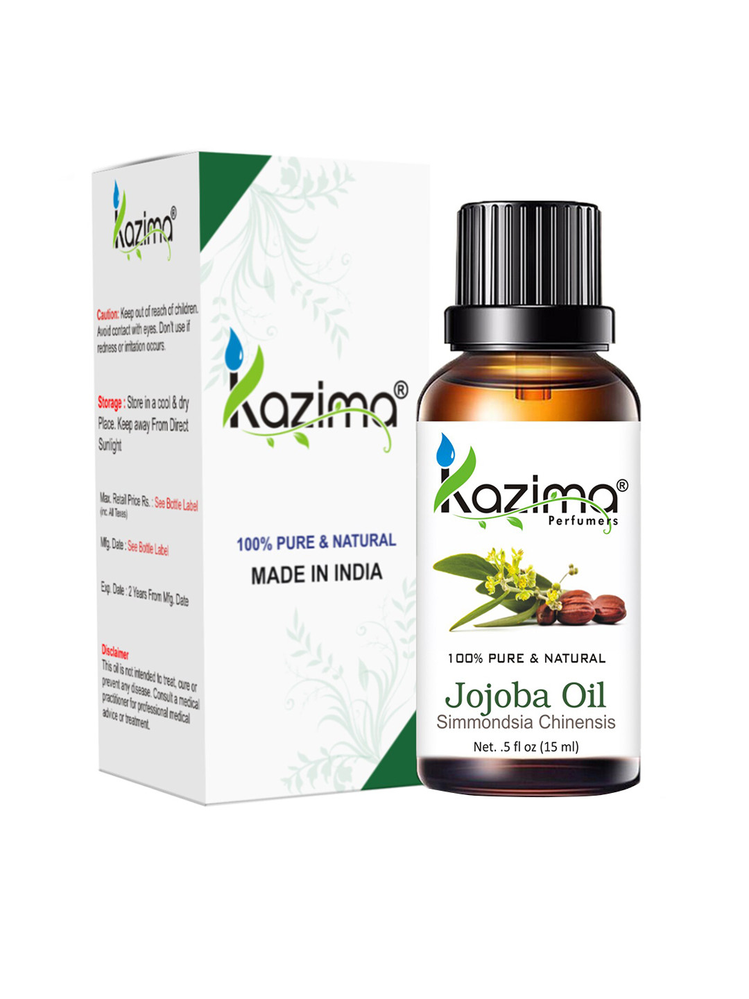 KAZIMA Pure & Natural Jojoba Carrier Oil 15 ml