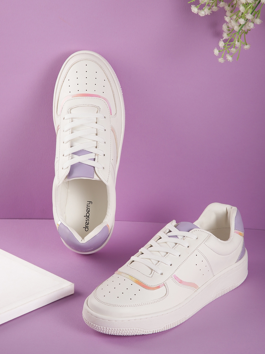 Dressberry women white sneakers new arrivals