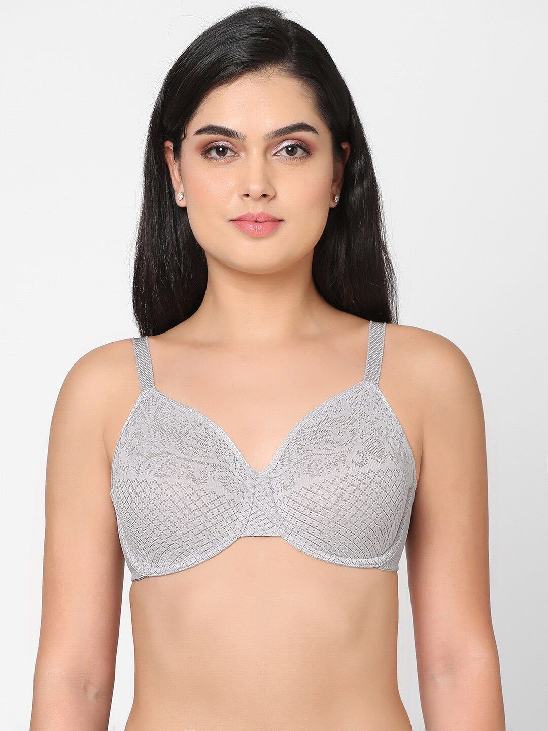 Wacoal Plus Size Floral Underwired Non Padded Bra
