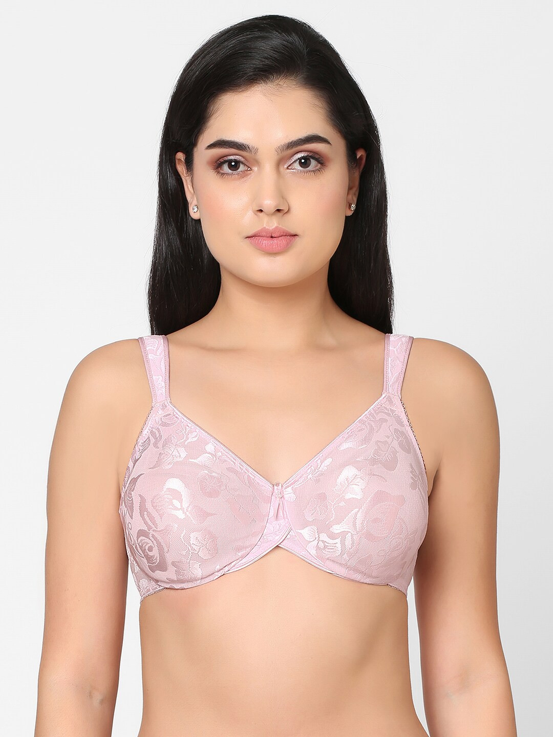 Wacoal Plus Size Floral Printed Underwired Dry Fit Bra