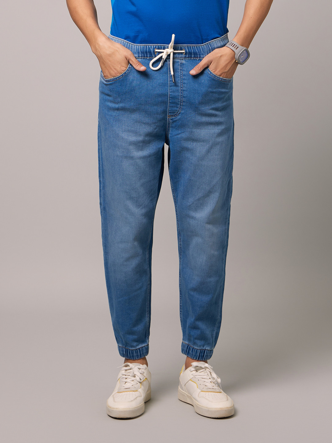 Celio Men Blue Jean Boyfriend Fit Stretchable Jeans