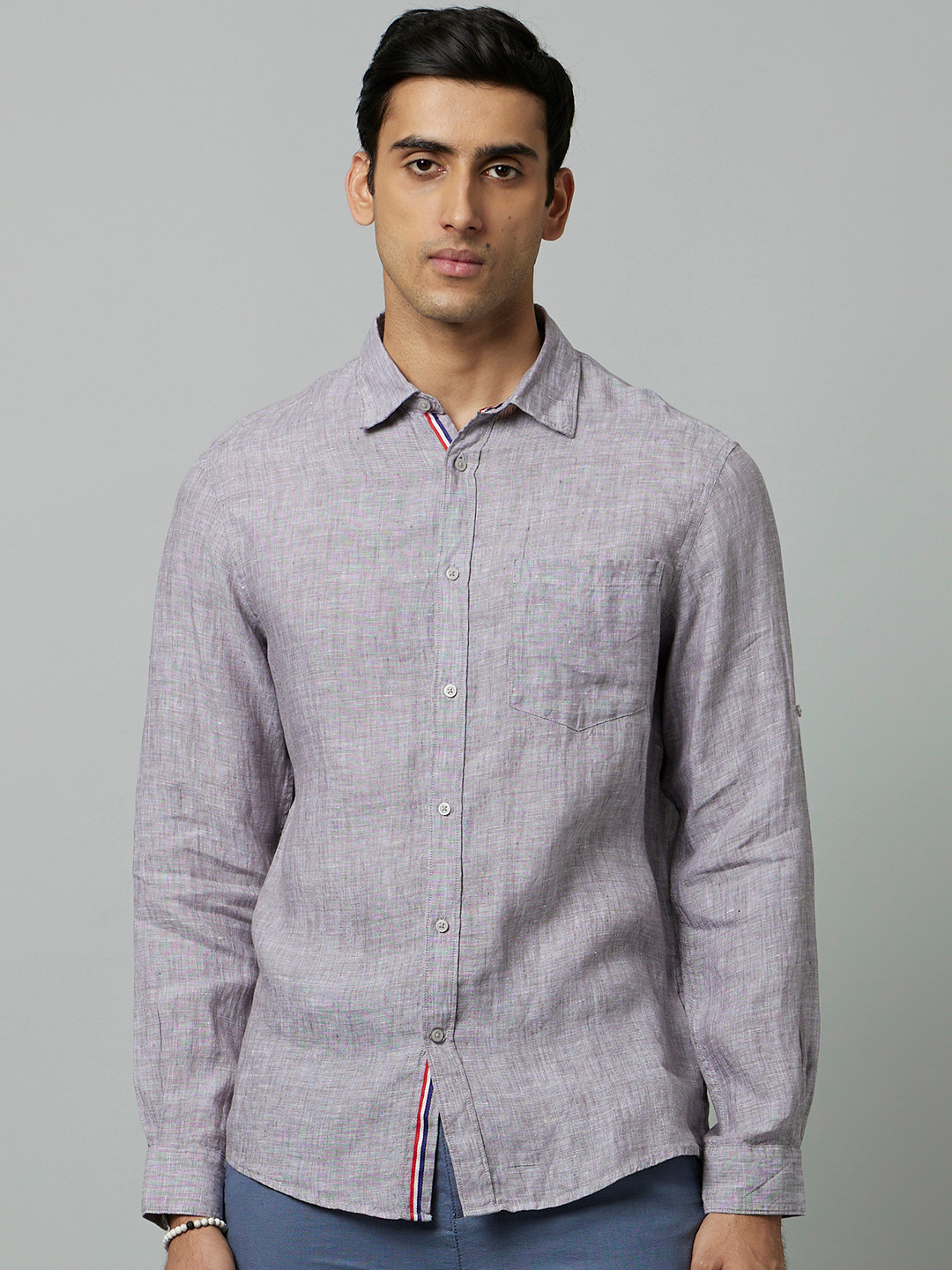 Celio Men Classic Pure Linen Casual Shirt