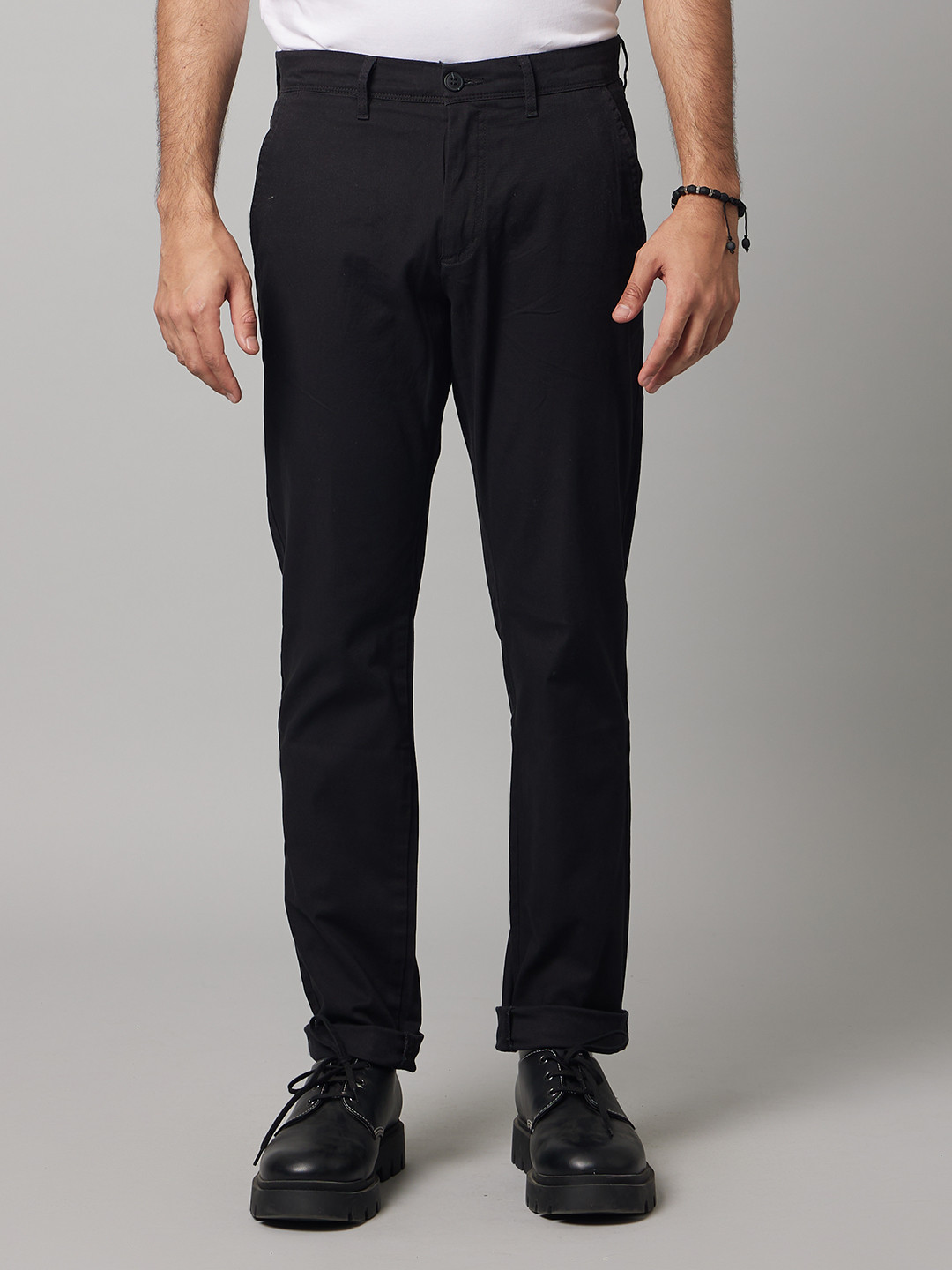 Celio Men Black Classic Formal Trousers