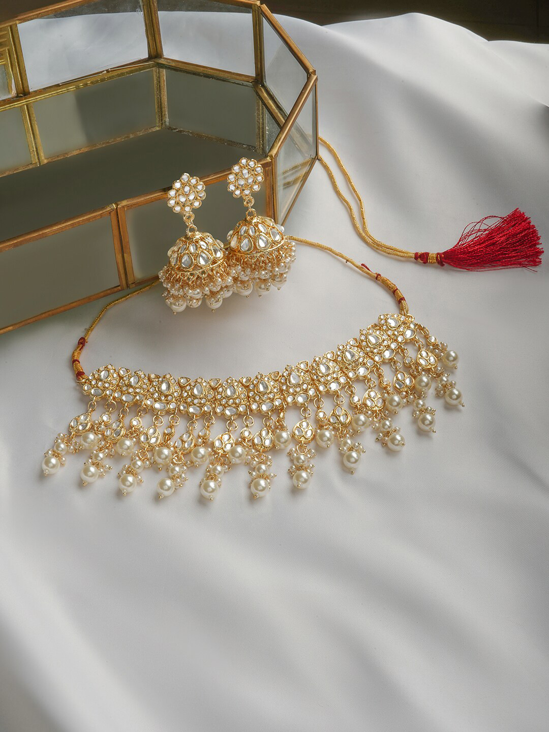 TEEJH Kayraa Artificial Stone Jewellery Set