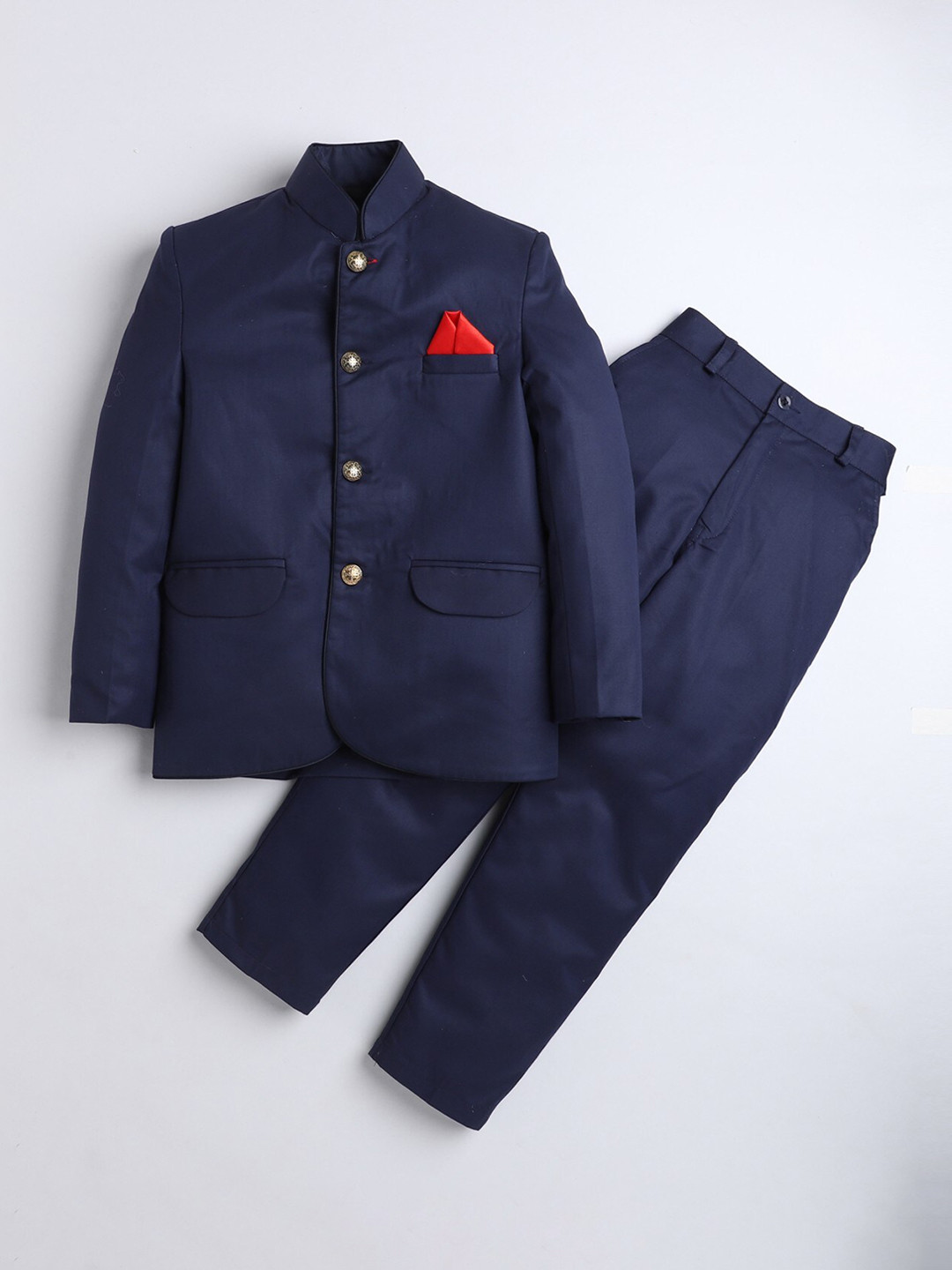 DKGF FASHION Boys 2-Piece Single-Breasted Suit Set