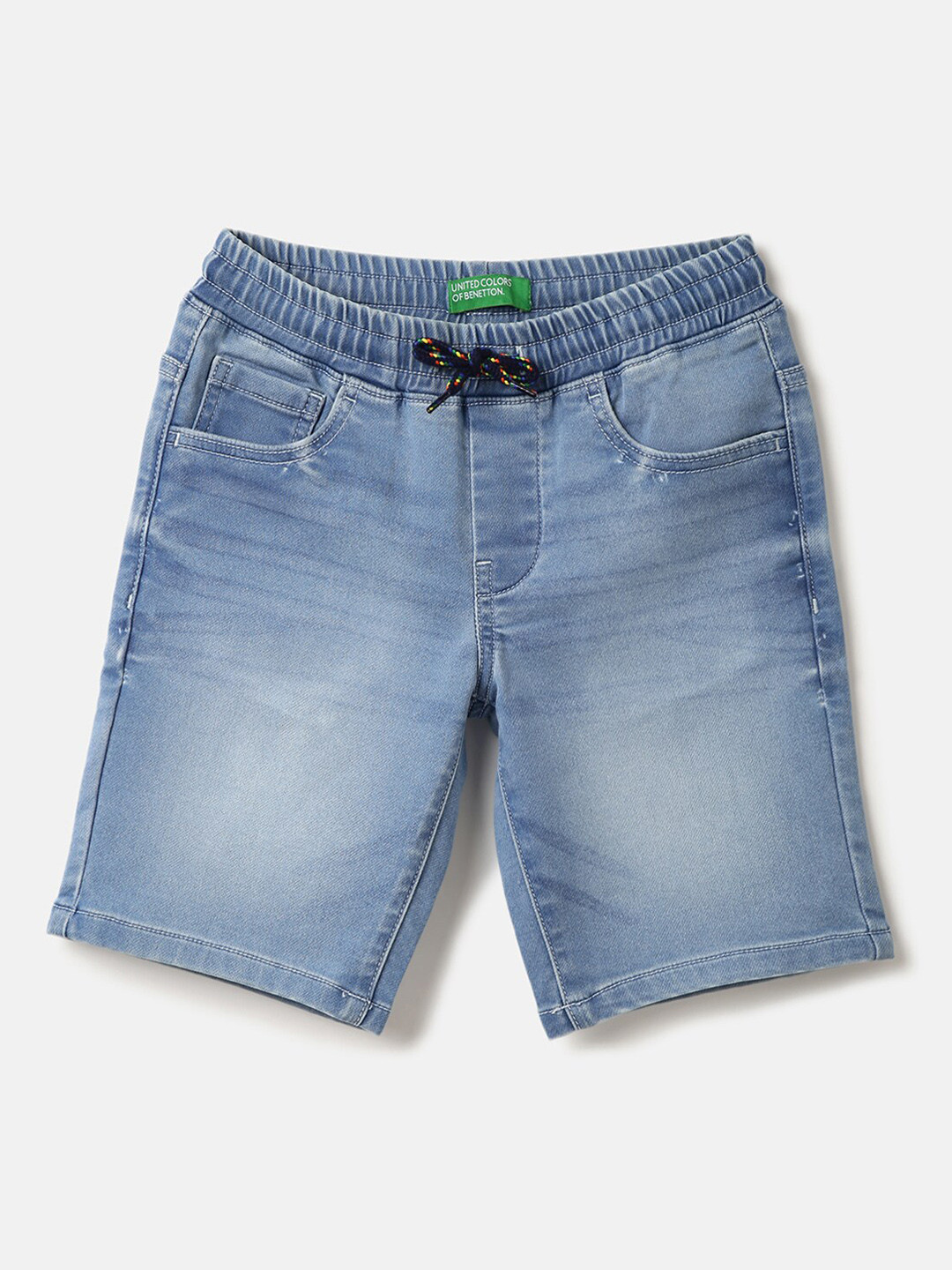 United Colors of Benetton Boys Washed Washed Denim Shorts