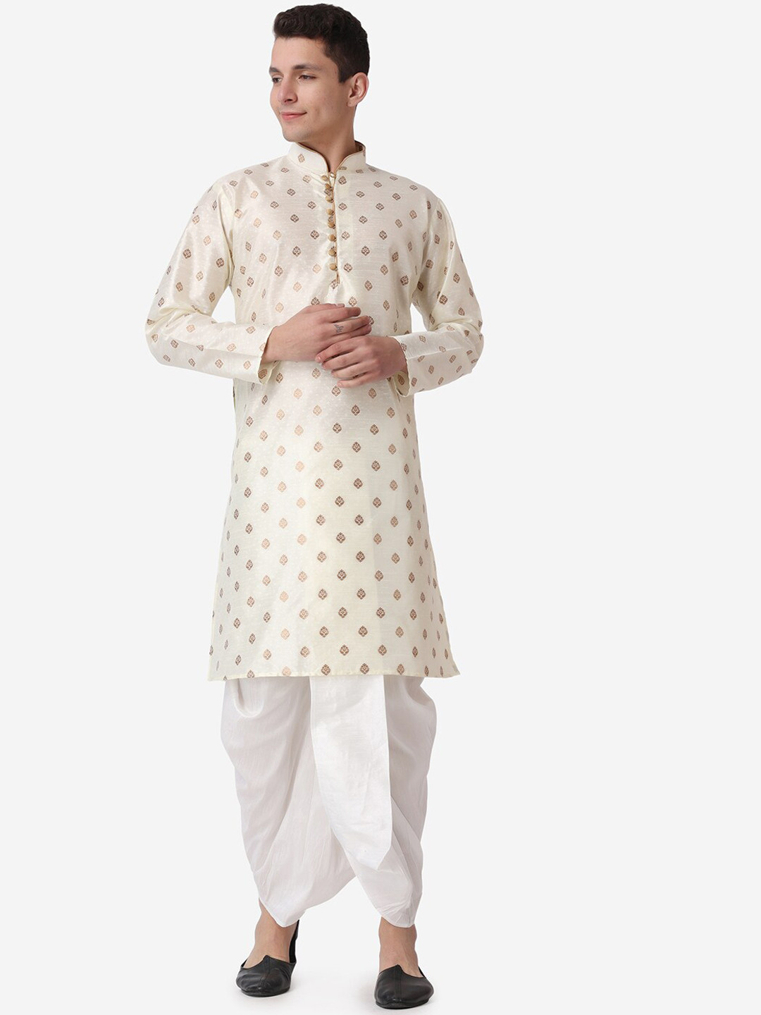 ROYAL KURTA Men Printed Kurta with Dhoti Pants