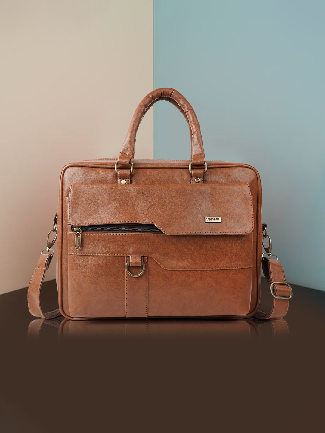 Veneer Tan Messenger Bag