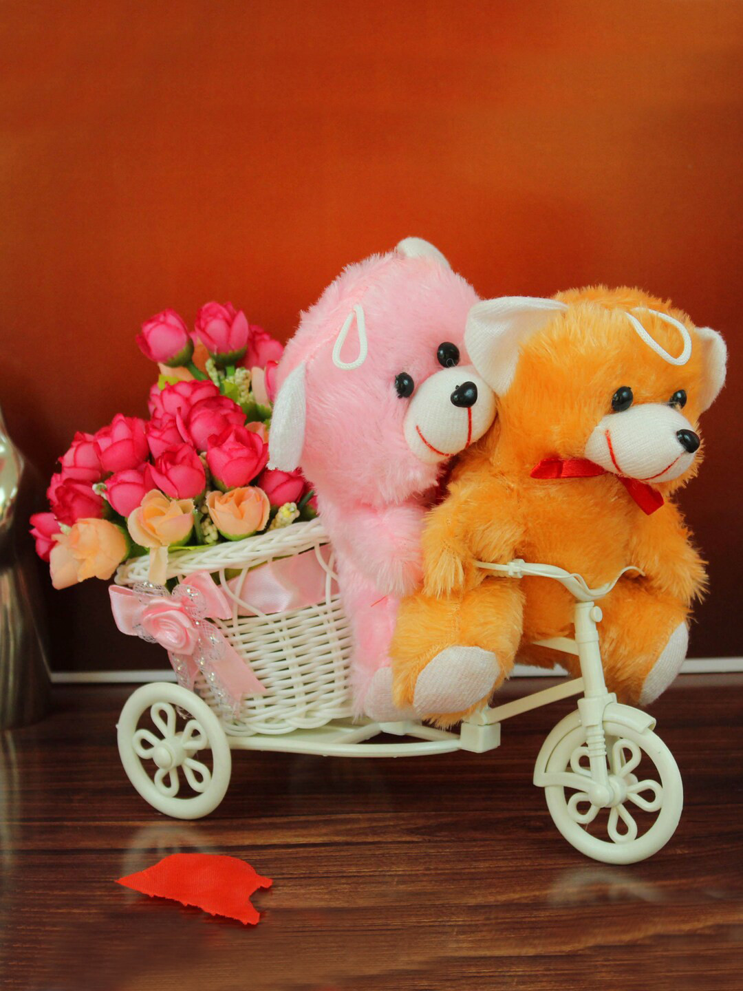 TIED RIBBONS Off White and Pink Set of 3 Valentine's Day Special Gift Sets