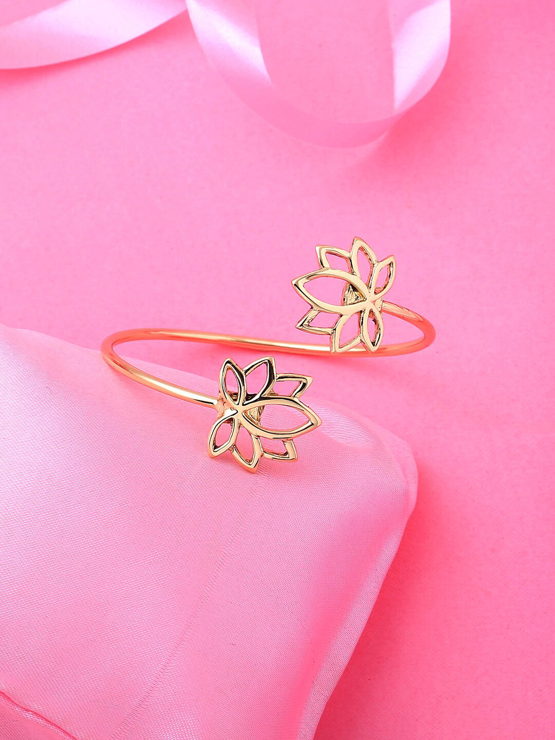 Estele Women Gold-Plated Kada Bracelet