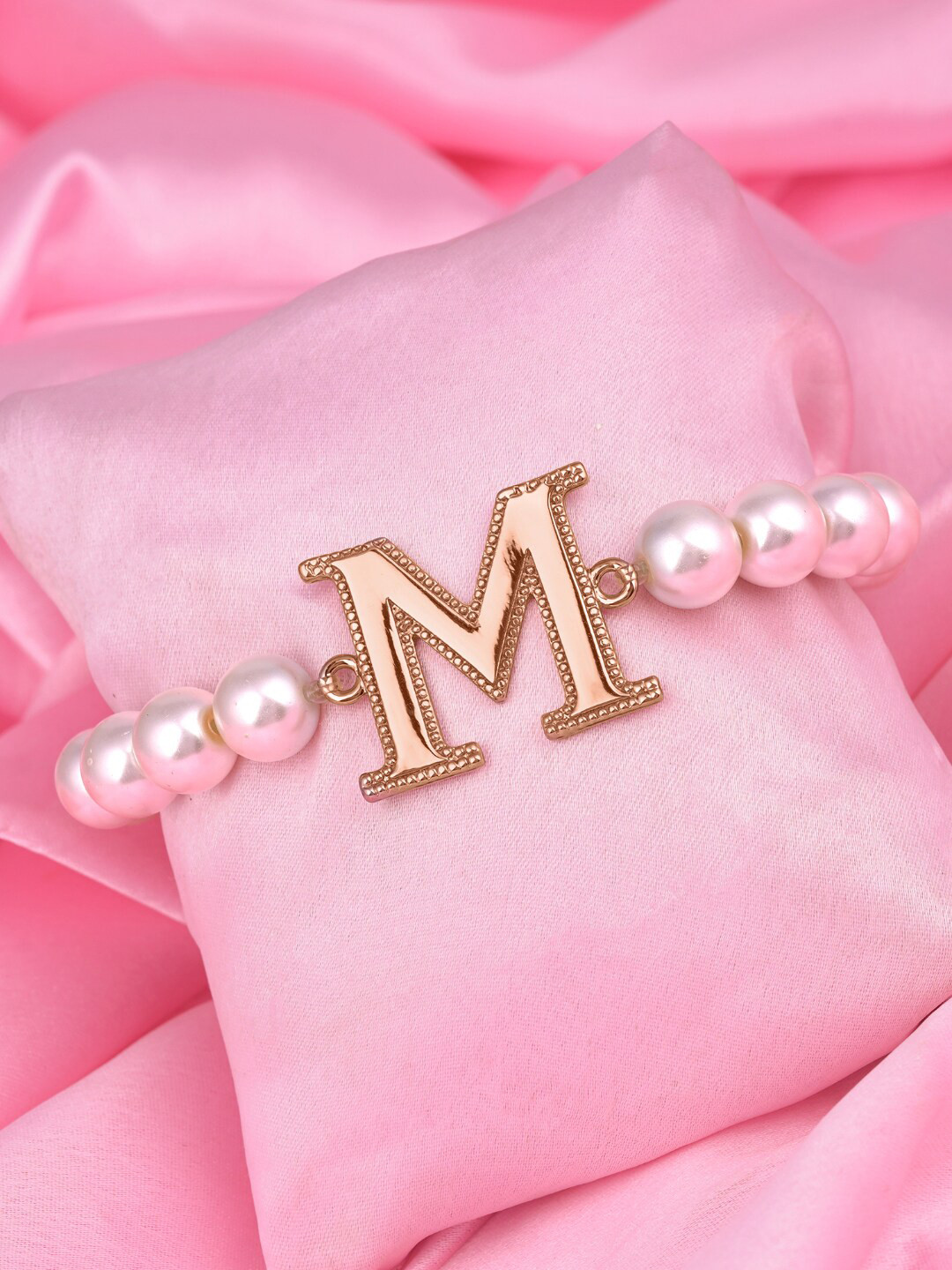 Estele Women Rose Gold Pearls Rose Gold-Plated Bracelet