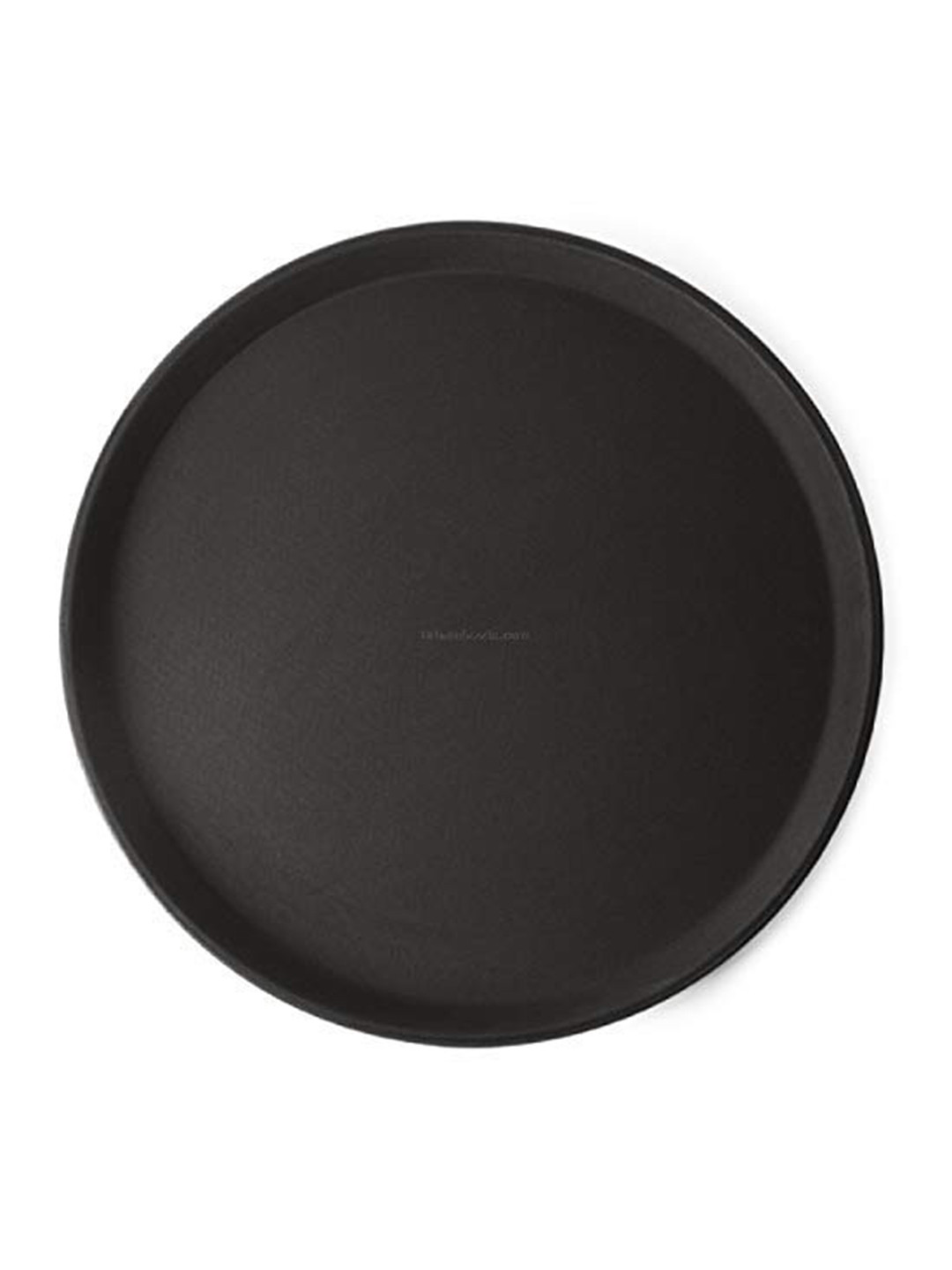 SkyKey Black Plastic & Rubber Lined Bar Non-Slip Round Tray