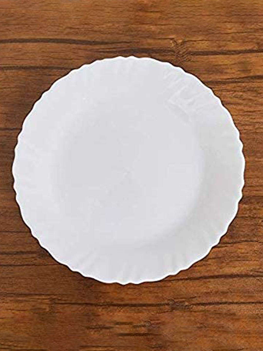 SkyKey White Set of 6 Bone China Glossy Plates