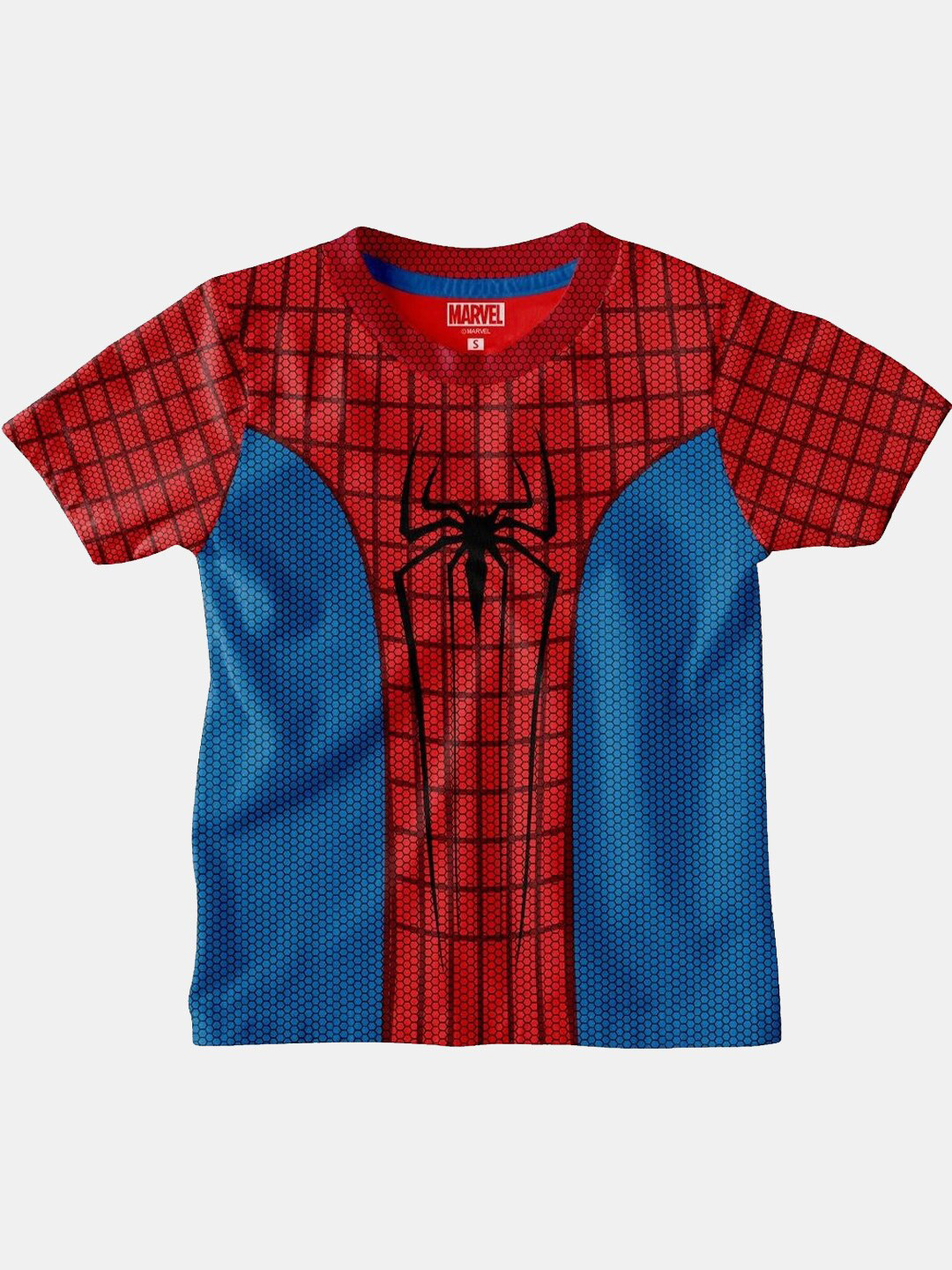 BONKIDS Boys Spider-Man Printed Cotton T-shirt