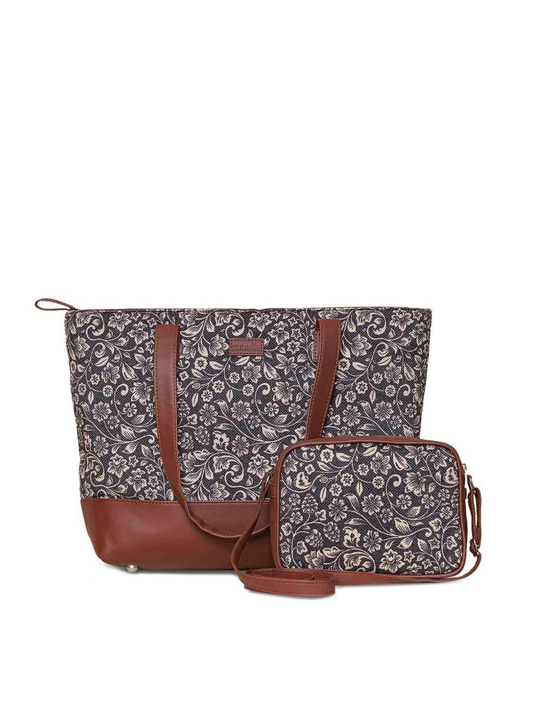 ZOUK Multicoloured Printed Shopper Sling Bag