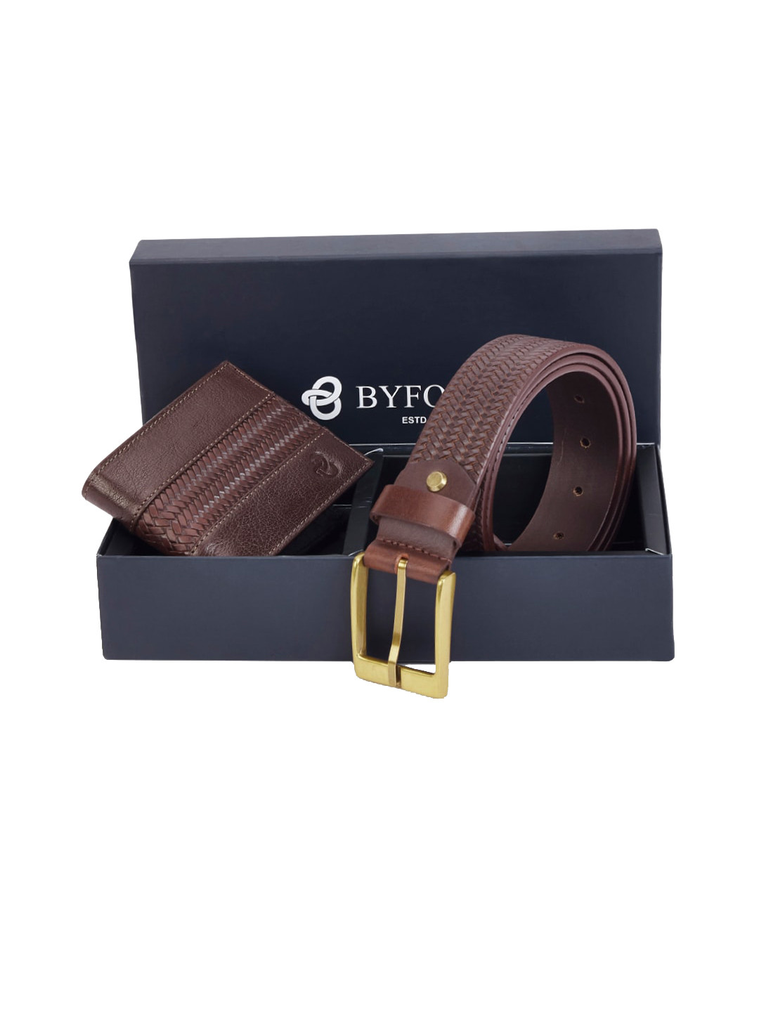 BYFORD by Pantaloons Men Genuine Leather Accessory Gift Set