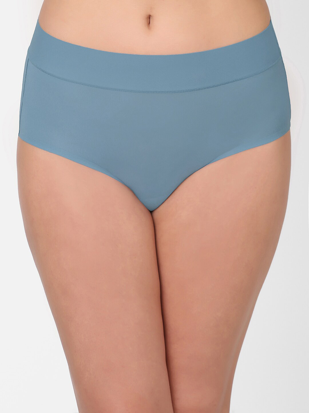 Wacoal Women Invisible Blue Solid Mid-Rise Hipster Briefs 874308-478