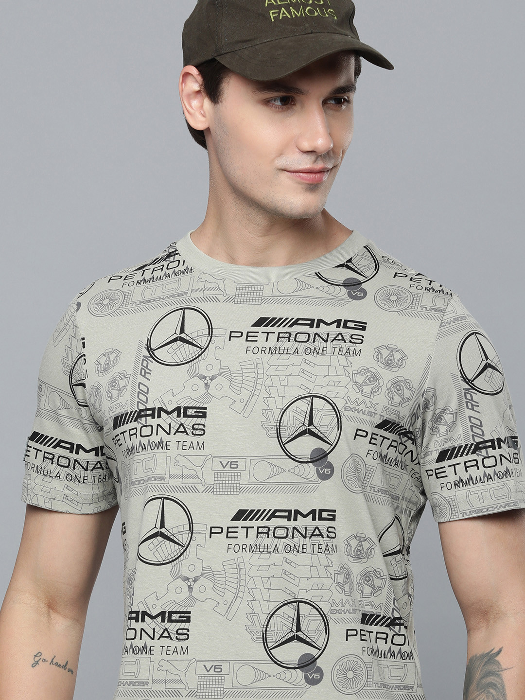 PUMA Motorsport Brand Logo Printed Pure Cotton Regular Fit Sustainable T-shirt