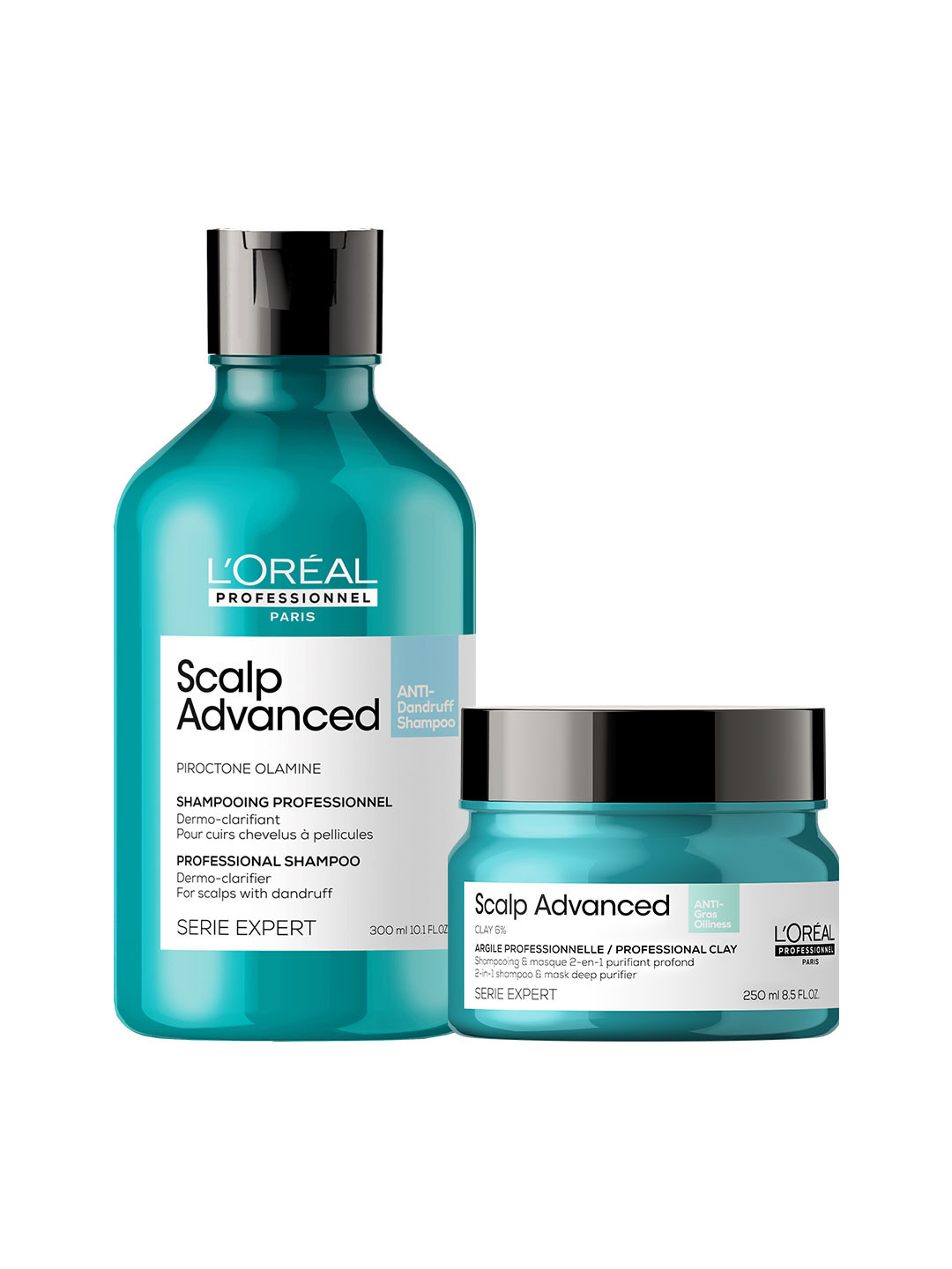 LOreal Professionnel Set of Serie Expert Anti-Dandruff Shampoo + Anti-Oiliness Mask