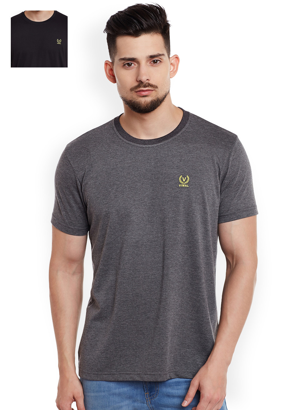 MACK Pack of 2 Pure Cotton T-shirts